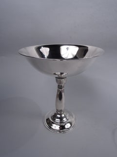 Tall Danish Midcentury Modern Classical Sterling Silver Compote