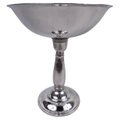 Retro Tall Danish Midcentury Modern Classical Sterling Silver Compote
