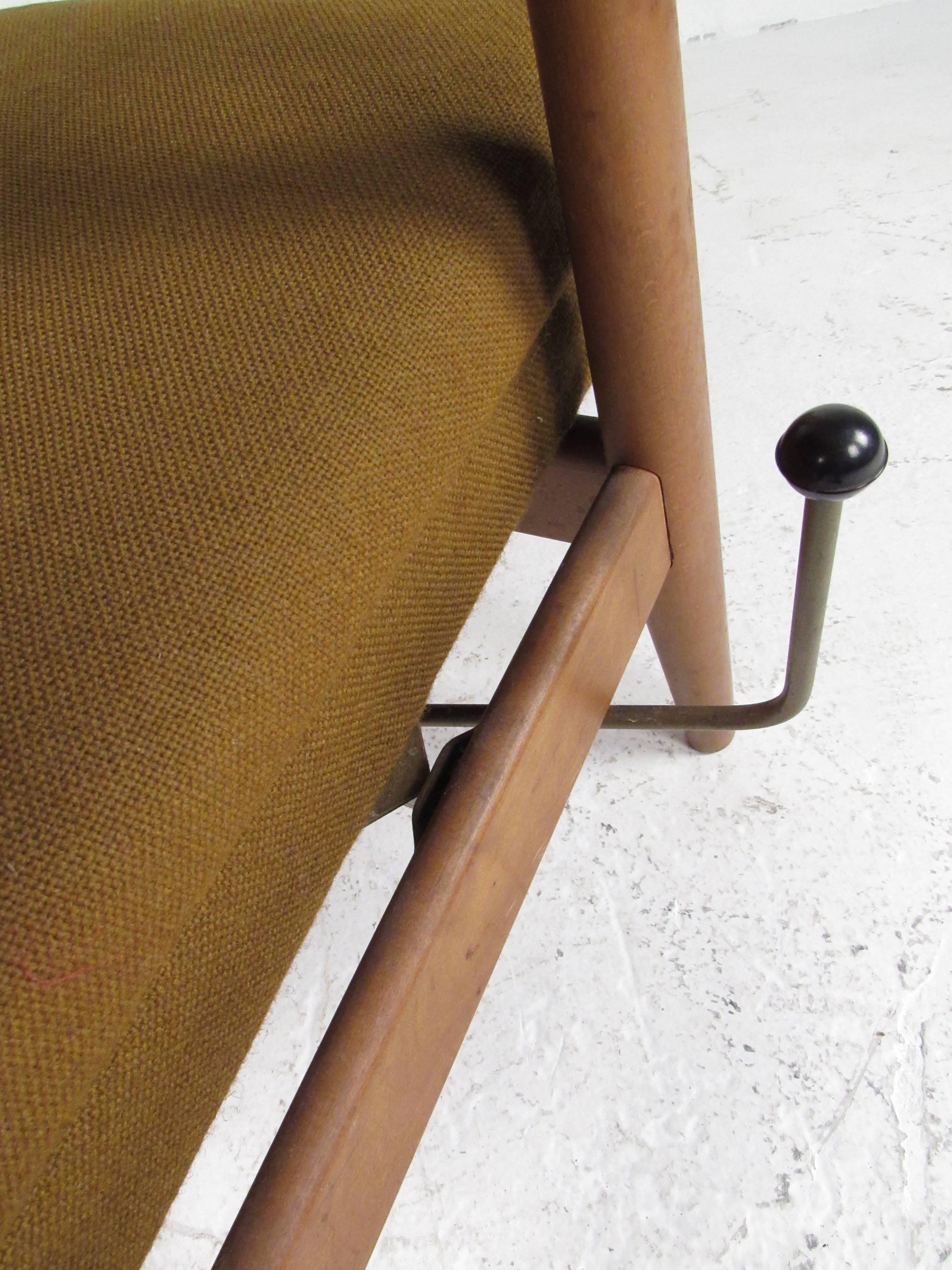 Mid-20th Century Tall Danish Modern Lounge Chair For Sale