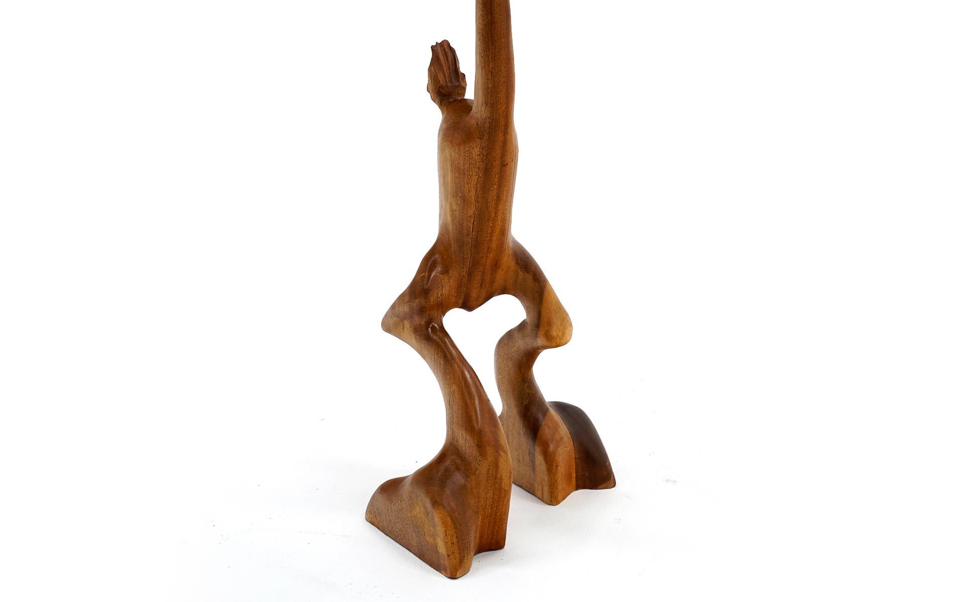 Tall Danish Teak Animal Sculpture by Knud Albert, Denmark, Signed For Sale 2