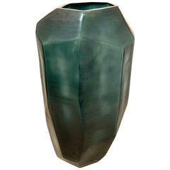 Tall Dark Blue Glass Vase