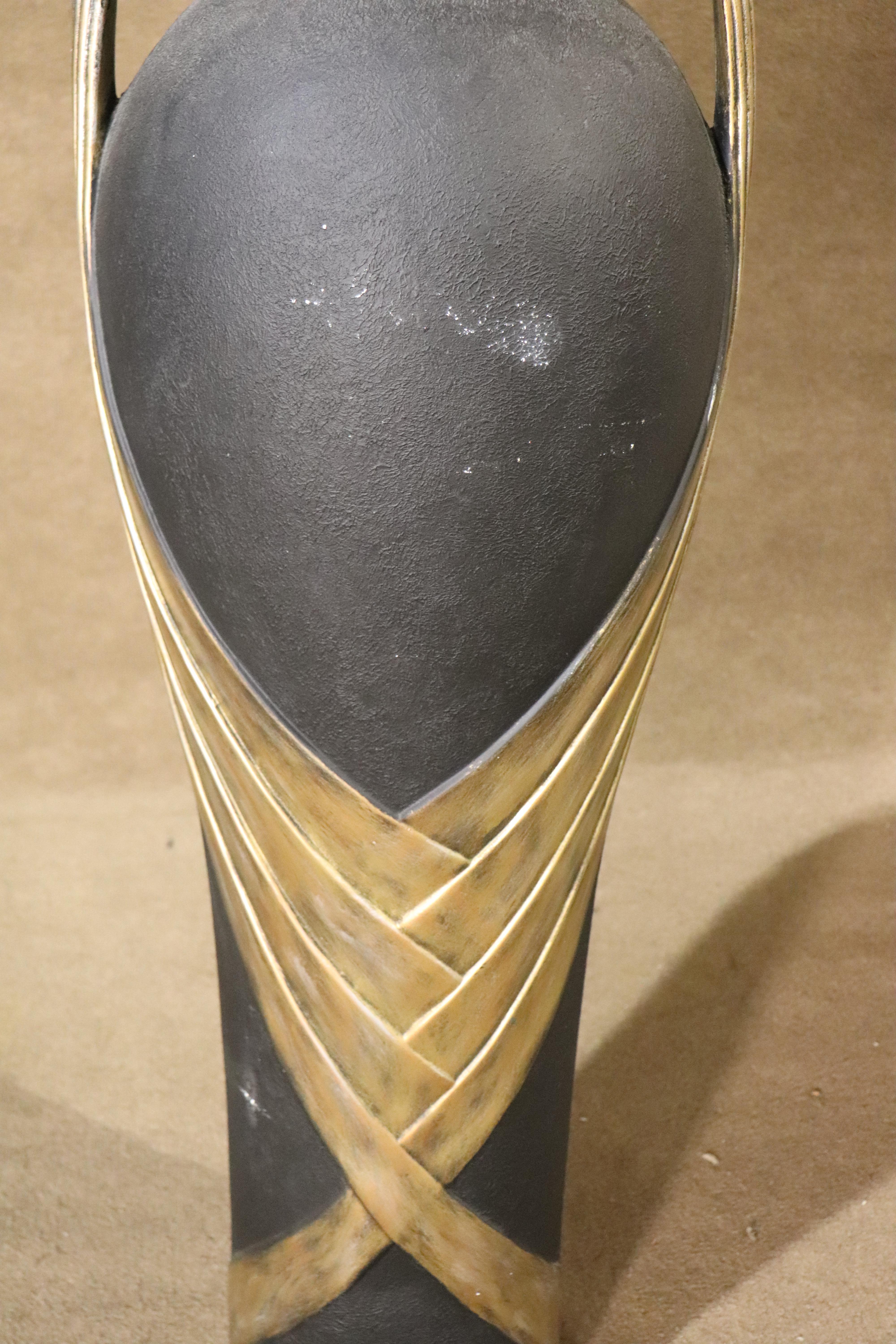 Art Deco Tall Deco Style Vase For Sale