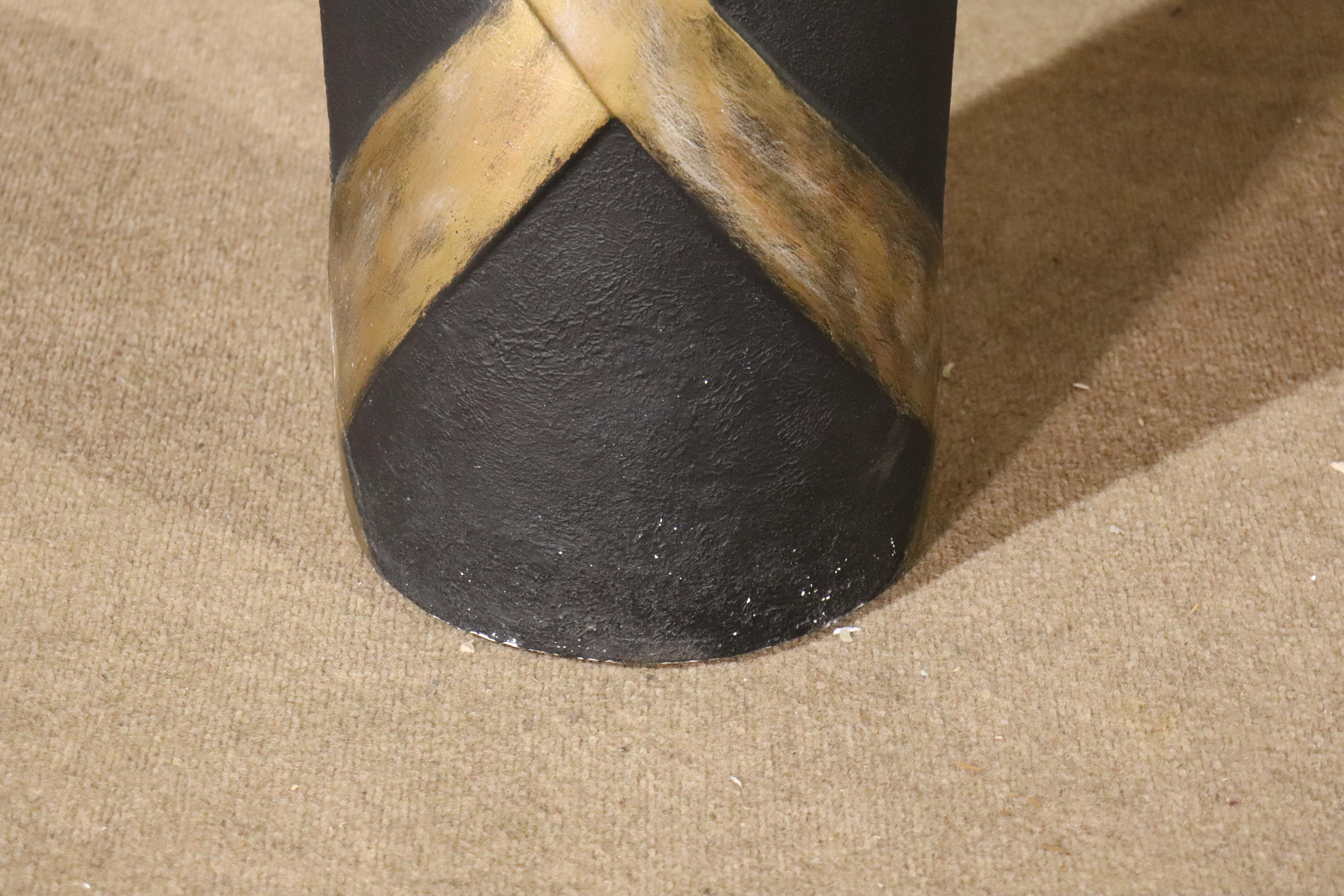 Pottery Tall Deco Style Vase For Sale