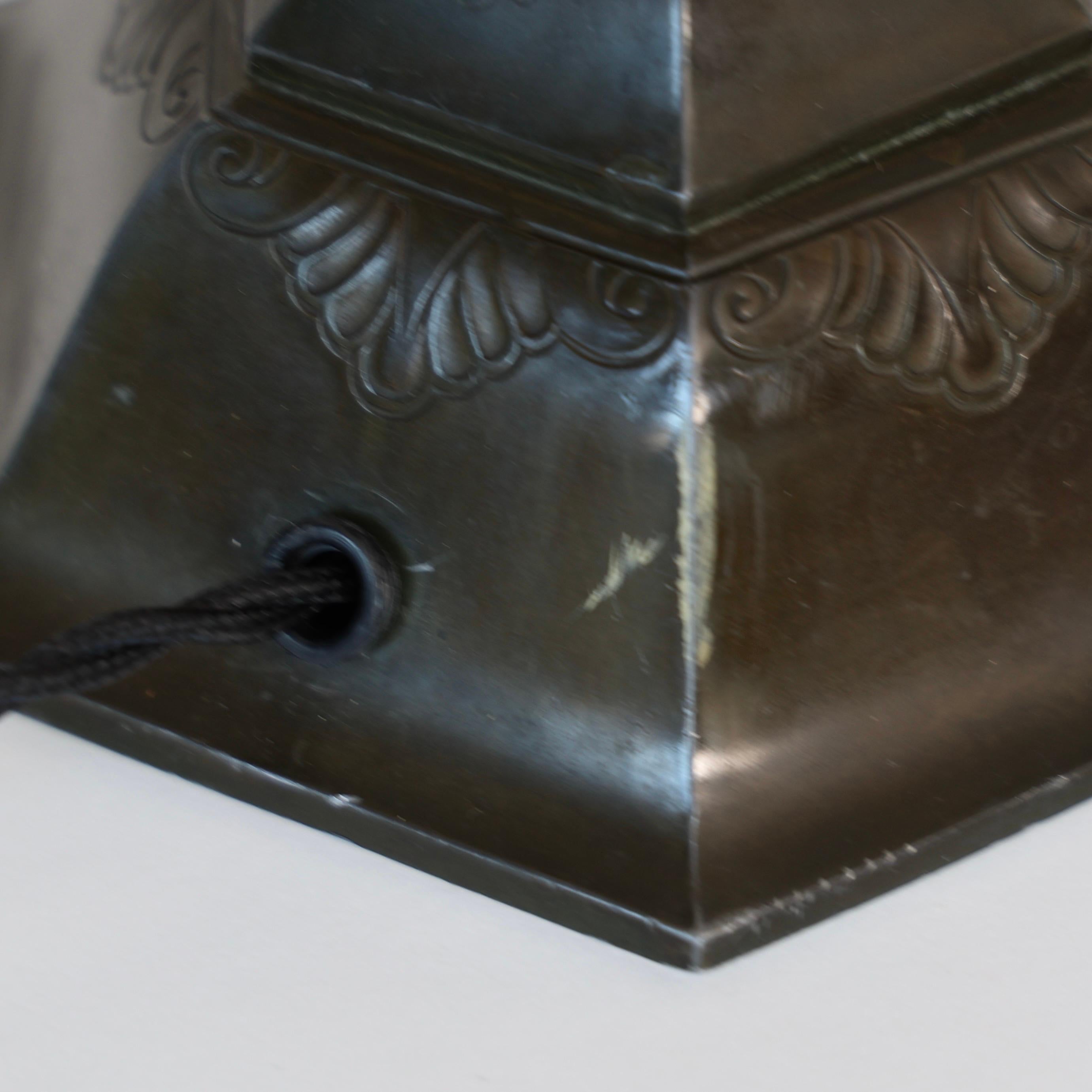 Tall Diskometal Table Lamp by Just Andersen, 1920s, Denmark For Sale 5