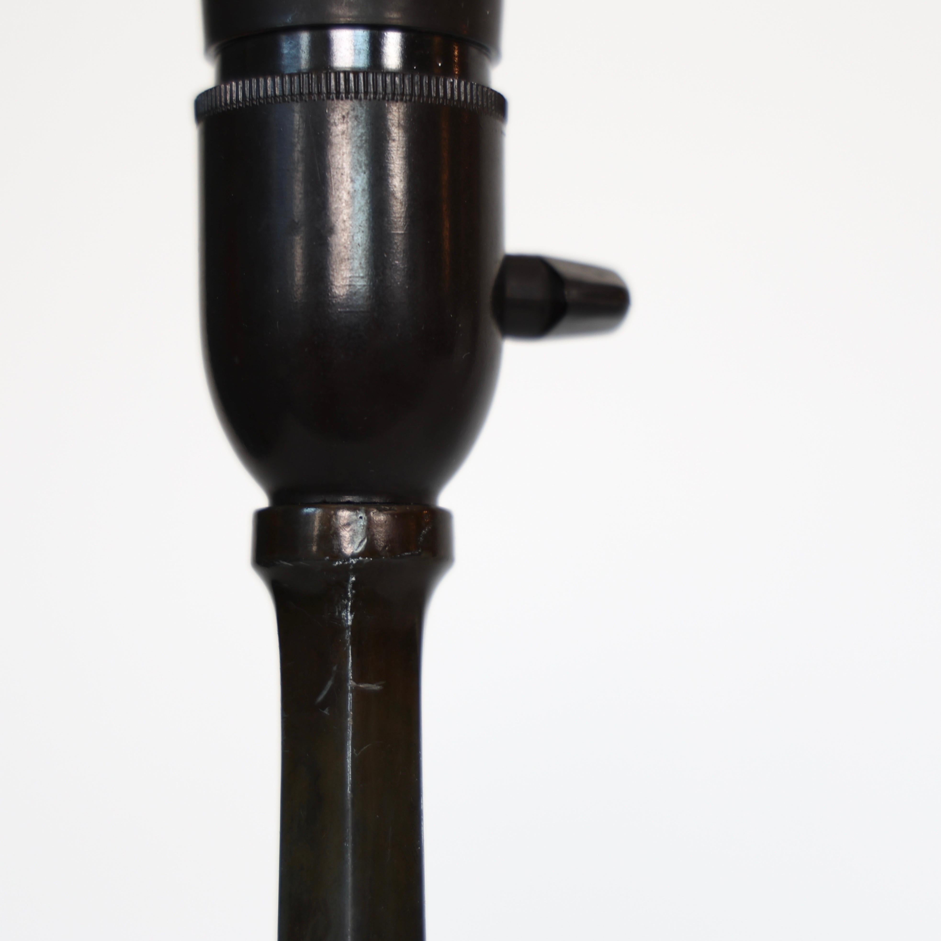 Tall Diskometal Table Lamp by Just Andersen, 1920s, Denmark For Sale 1