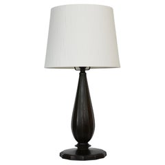 Grande lampe de table Diskometal par Just Andersen, années 1940, Danemark