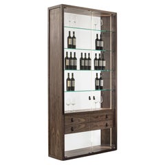 Tall display cabinet Riva 1920 Reflex - Walnut