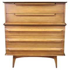 Vintage Tall Dresser by United