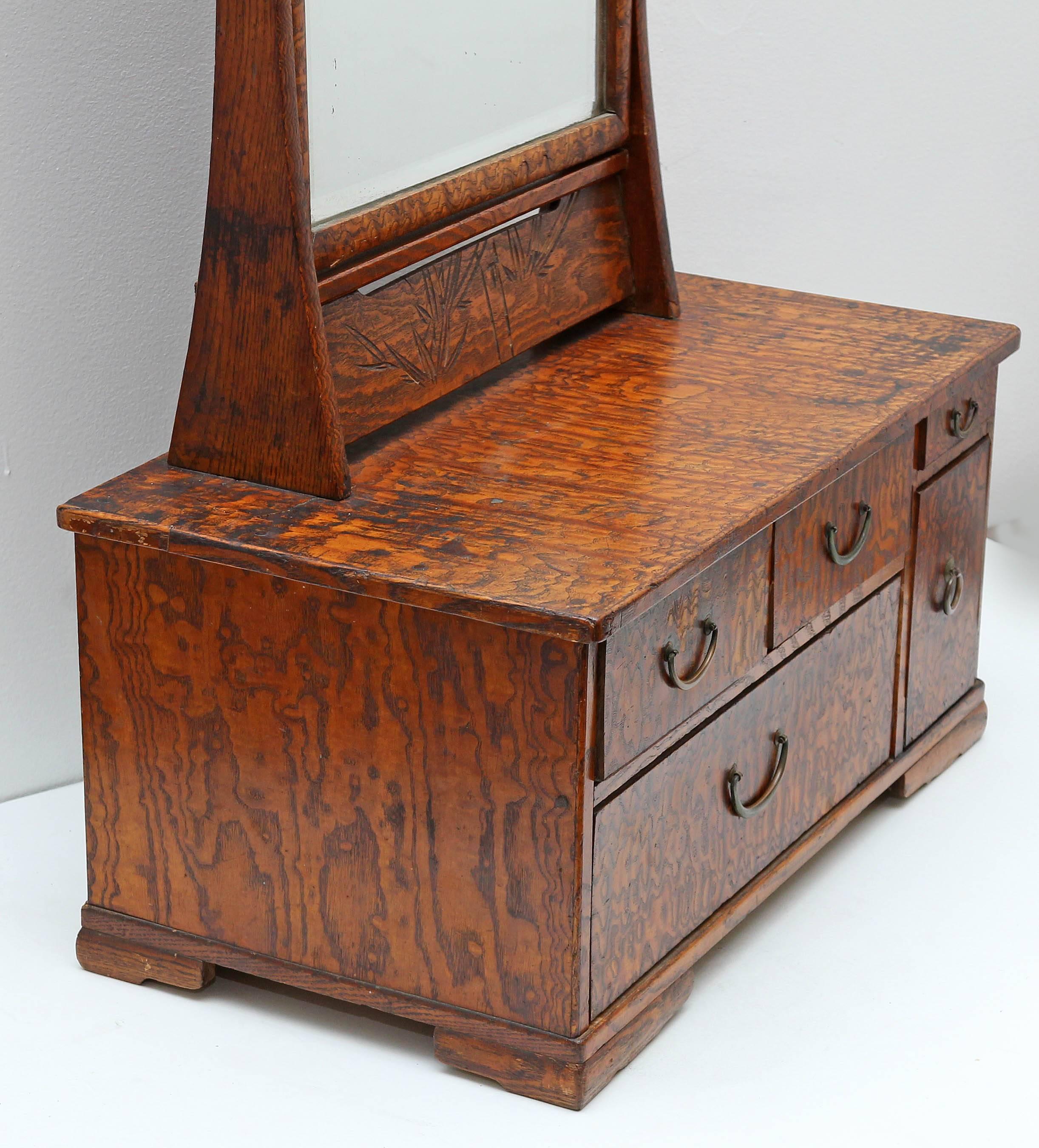 Tall Dressing Table Mirror, 19th Century In Good Condition In Rochester, NY