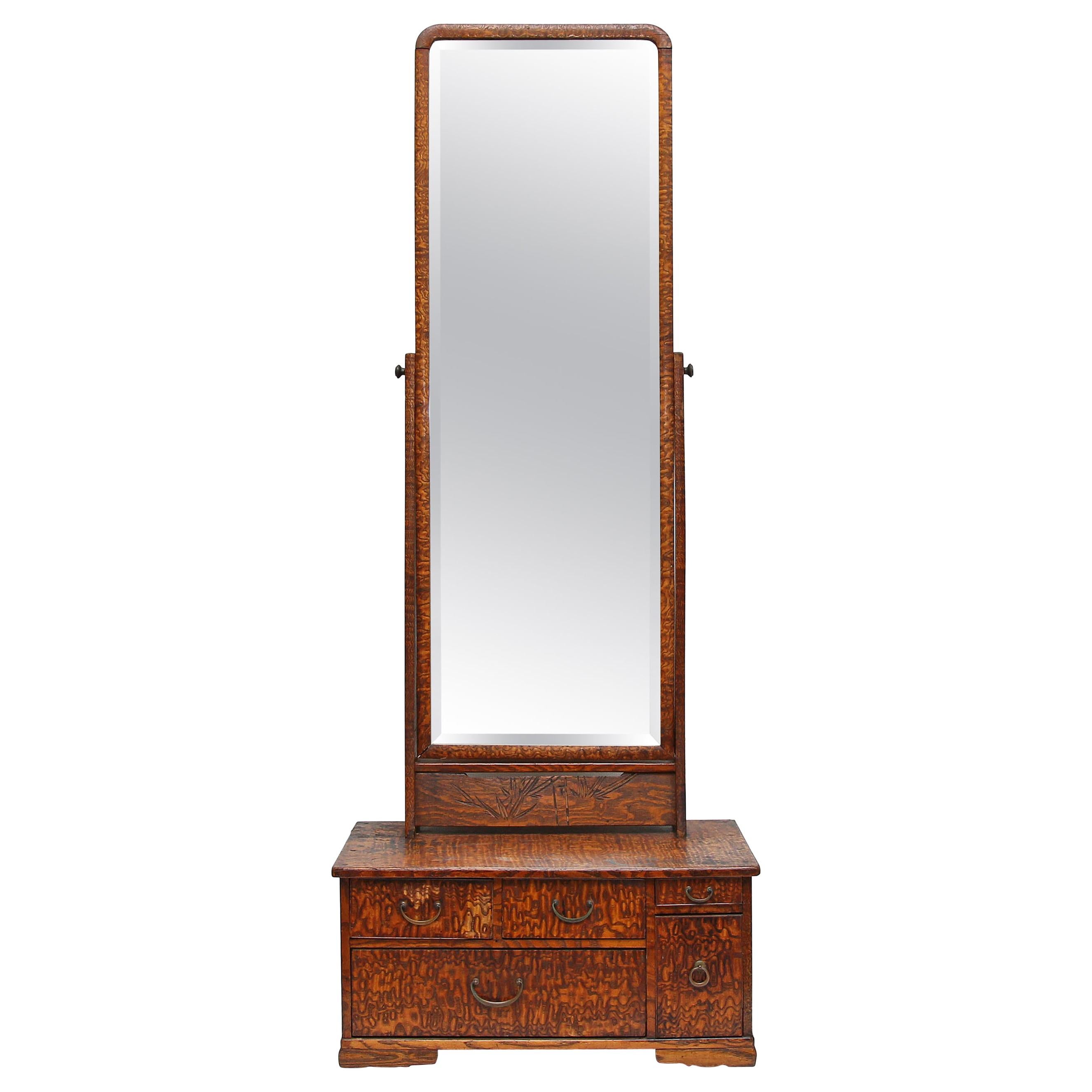 Tall Dressing Table Mirror, 19th Century
