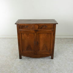 Tall Early 19th Century French Directoire Period Walnut Buffet d'Appui Sideboard