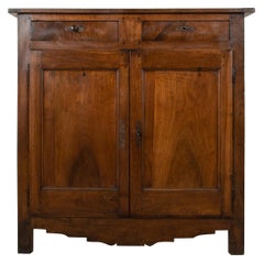 Tall Early 19th Century French Directoire Period Walnut Buffet d'Appui Sideboard