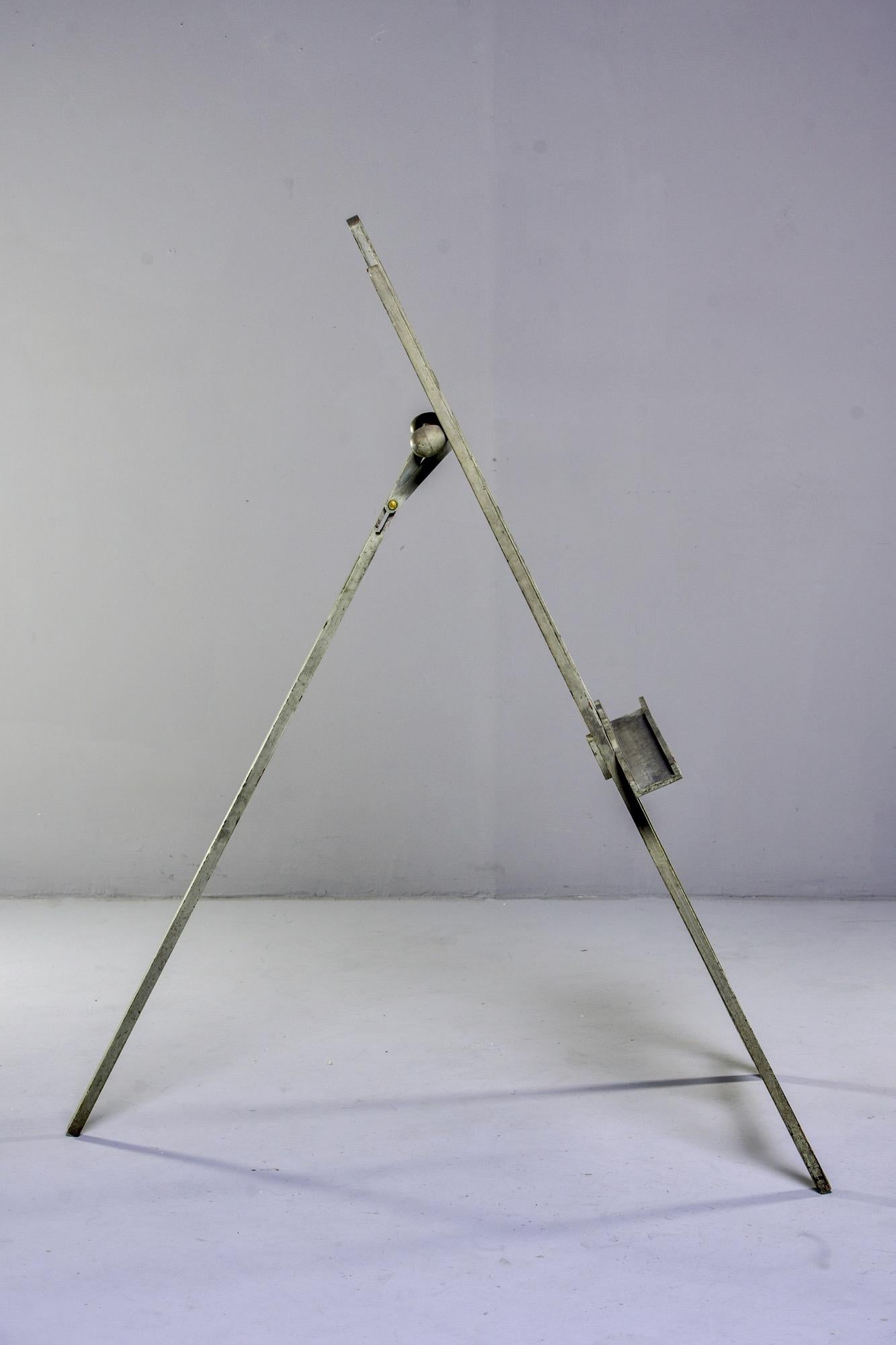Tall Early 20th Century English Gray Painted Easel 6