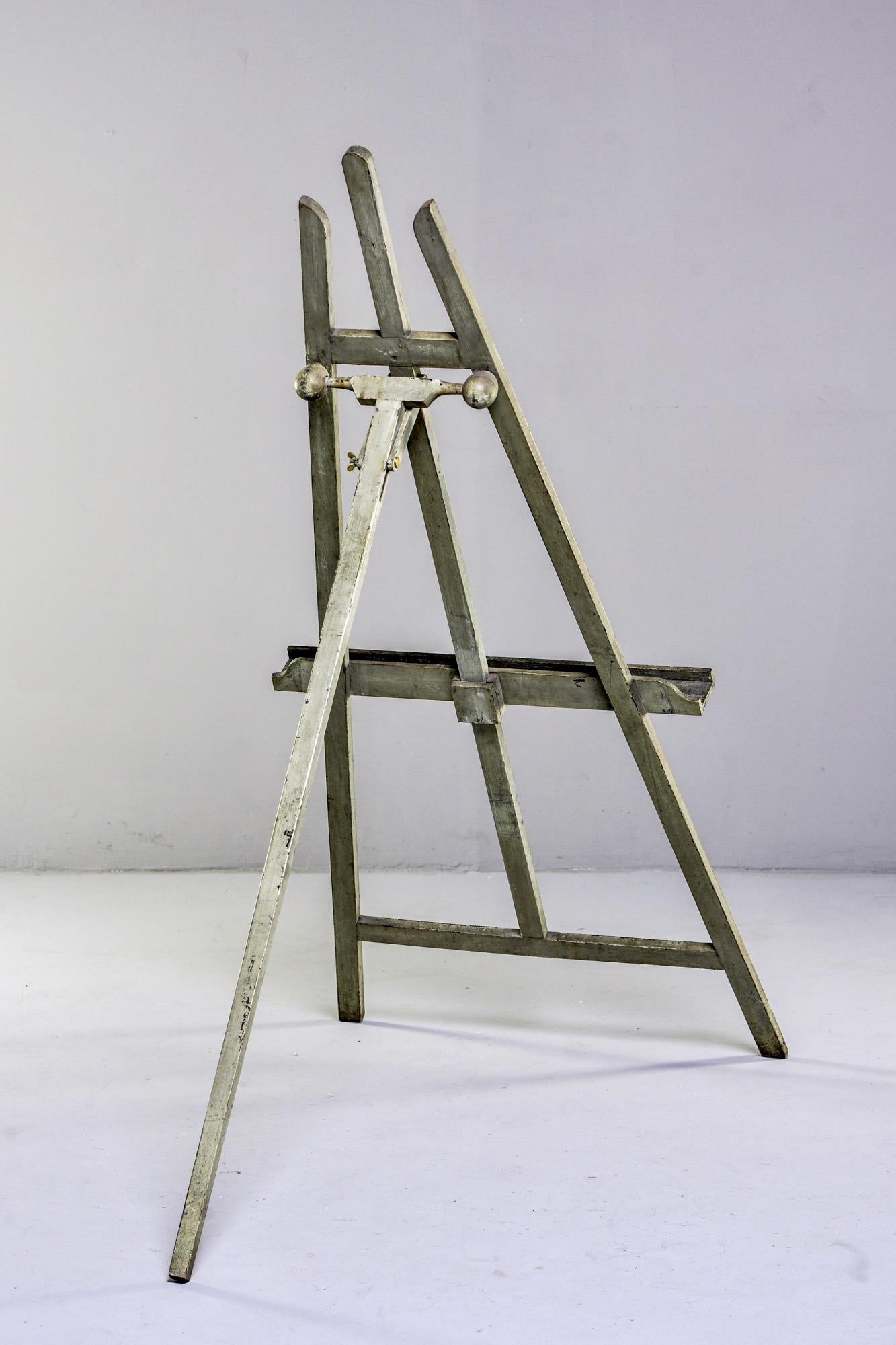 Tall Early 20th Century English Gray Painted Easel 5