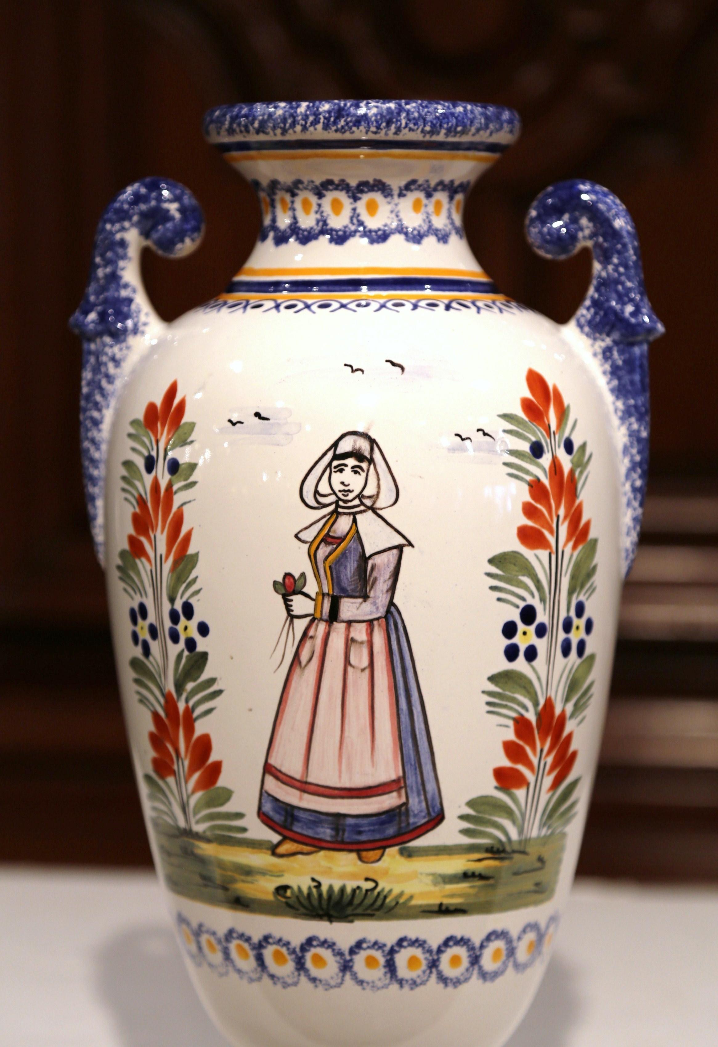 henriot quimper vase