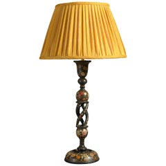 Tall Early 20th Century Kashmiri Table Lamp