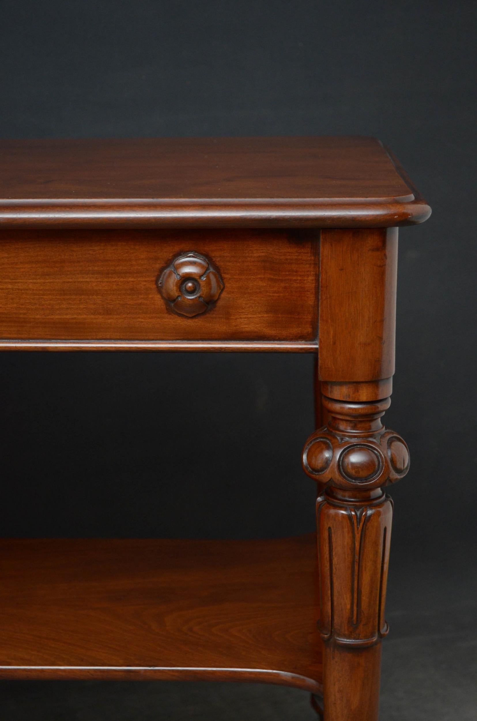 Tall Early Victorian Mahogany Table For Sale 6