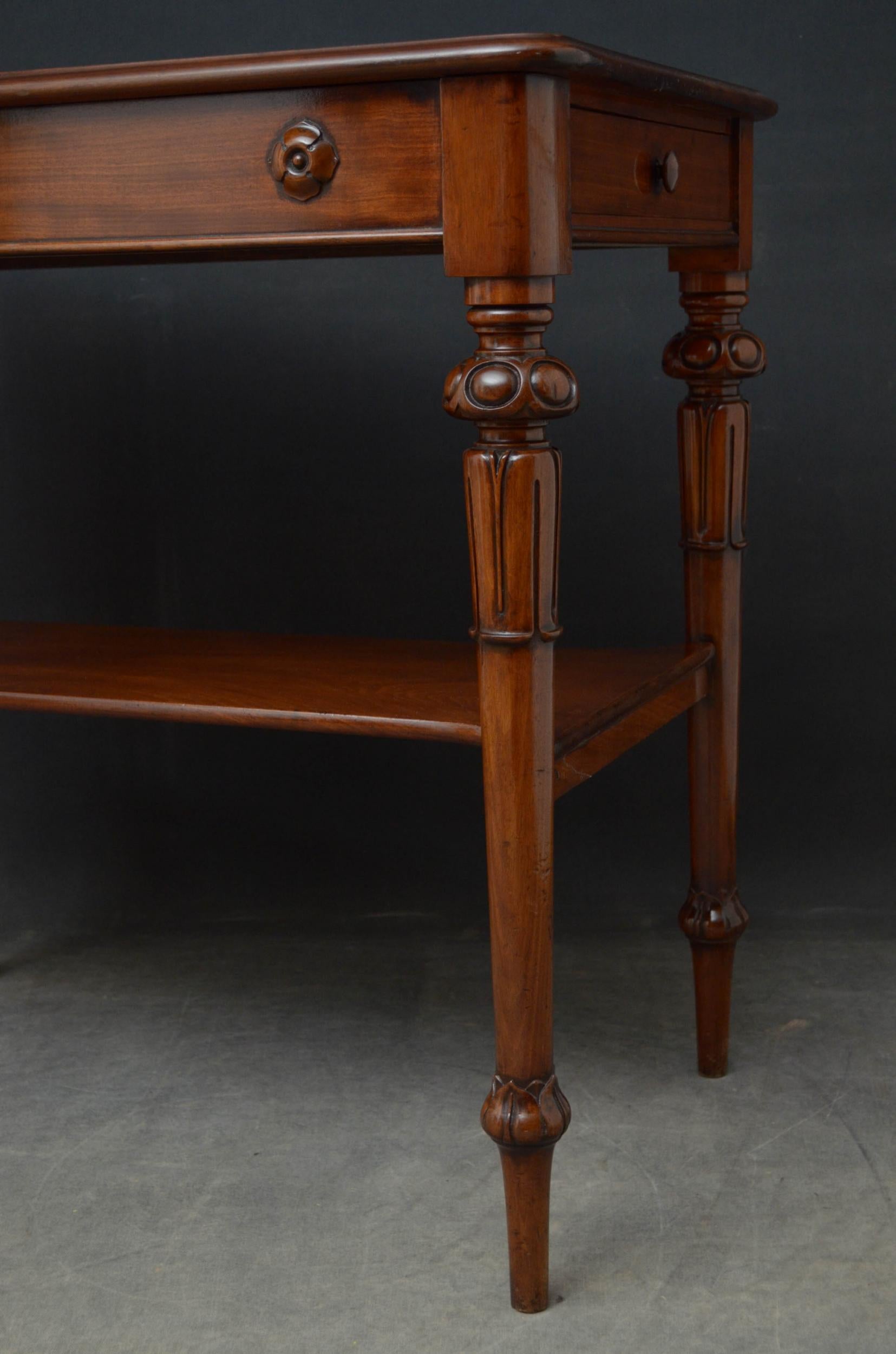 Tall Early Victorian Mahogany Table For Sale 7