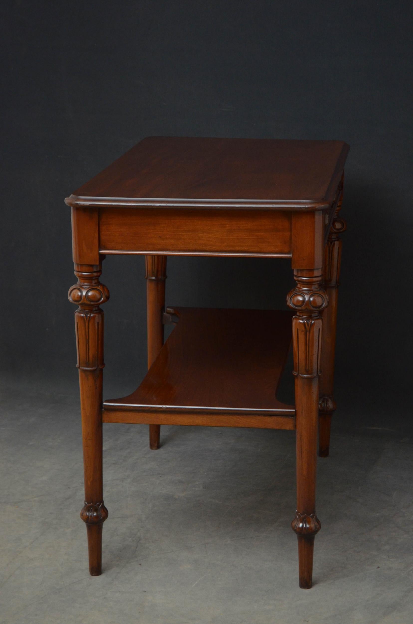 Tall Early Victorian Mahogany Table For Sale 11