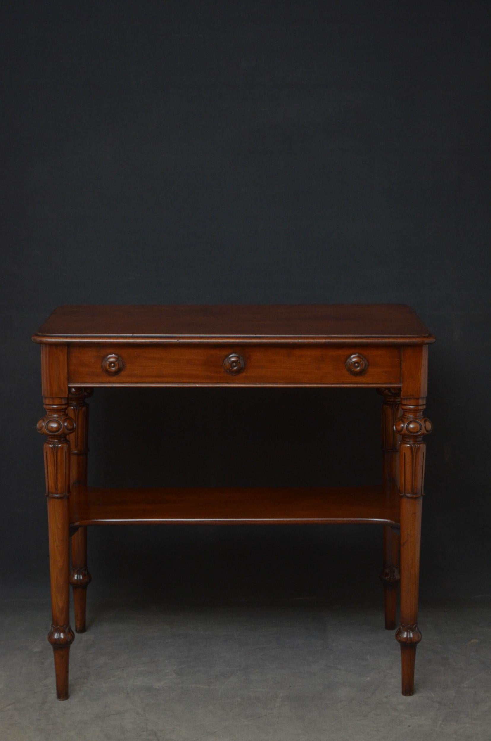 Tall Early Victorian Mahogany Table For Sale 12