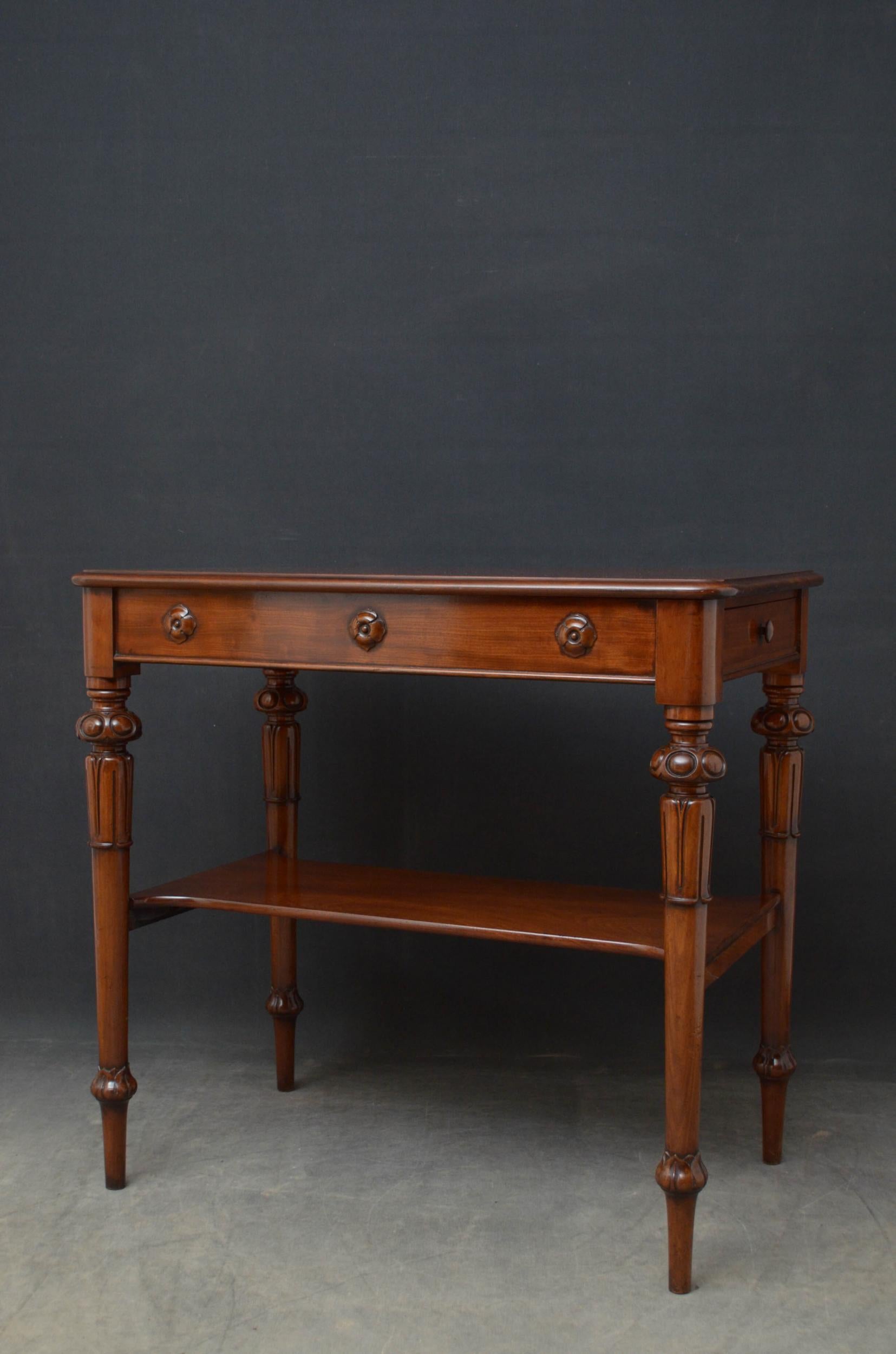 Tall Early Victorian Mahogany Table In Good Condition For Sale In Whaley Bridge, GB