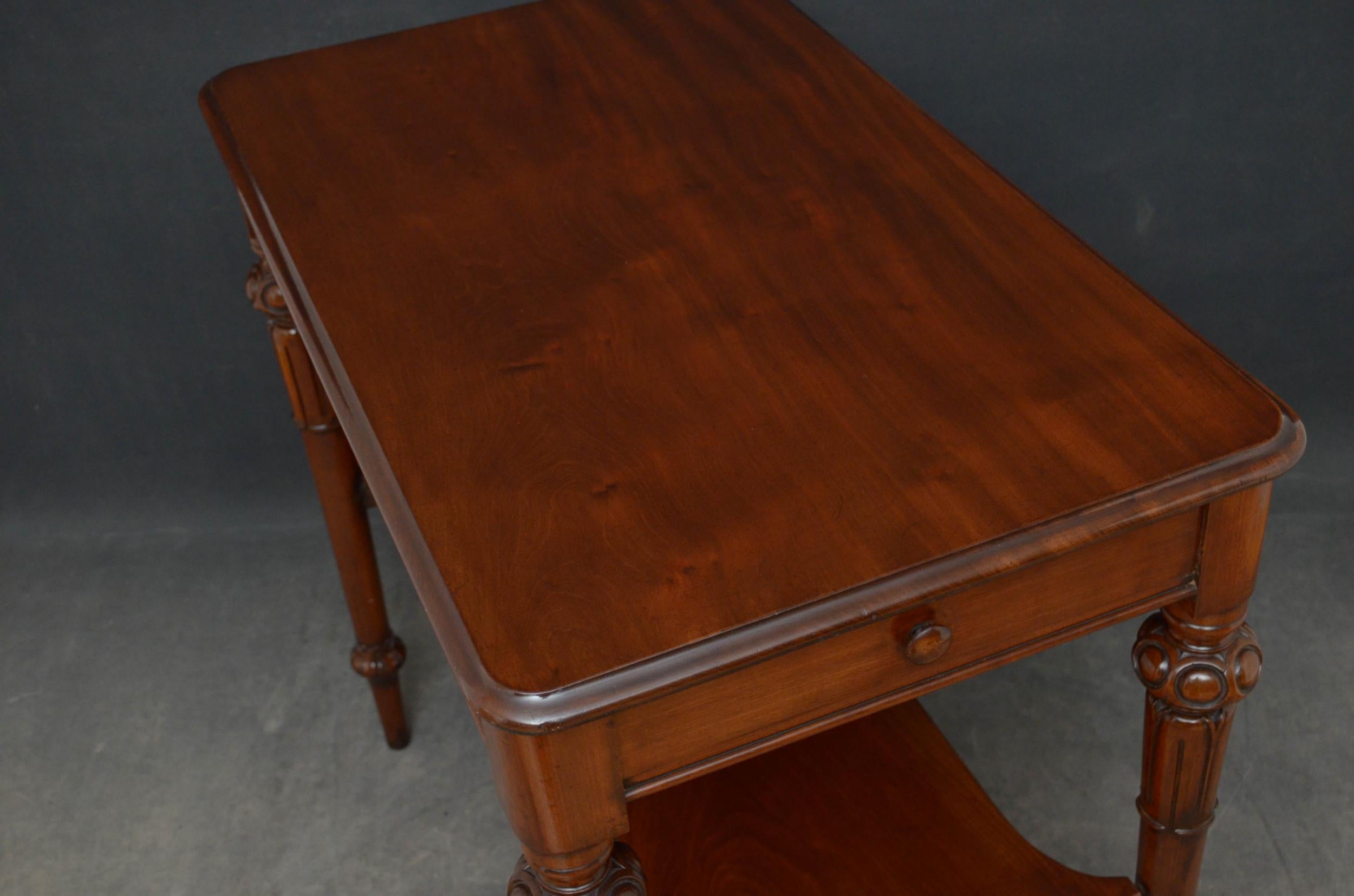 19th Century Tall Early Victorian Mahogany Table For Sale