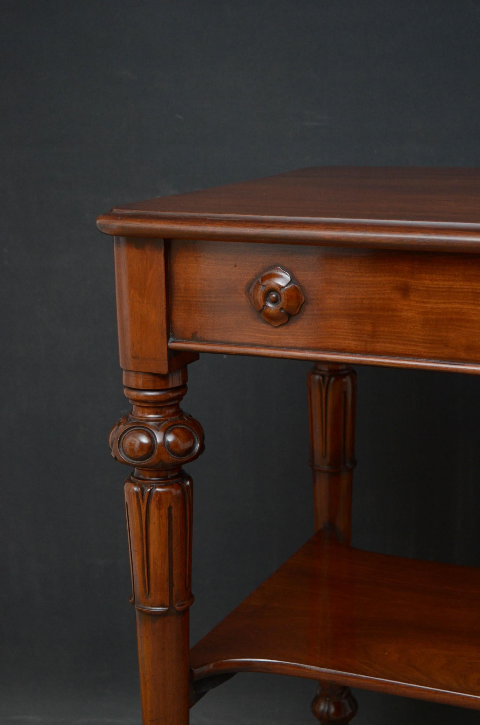 Tall Early Victorian Mahogany Table For Sale 1