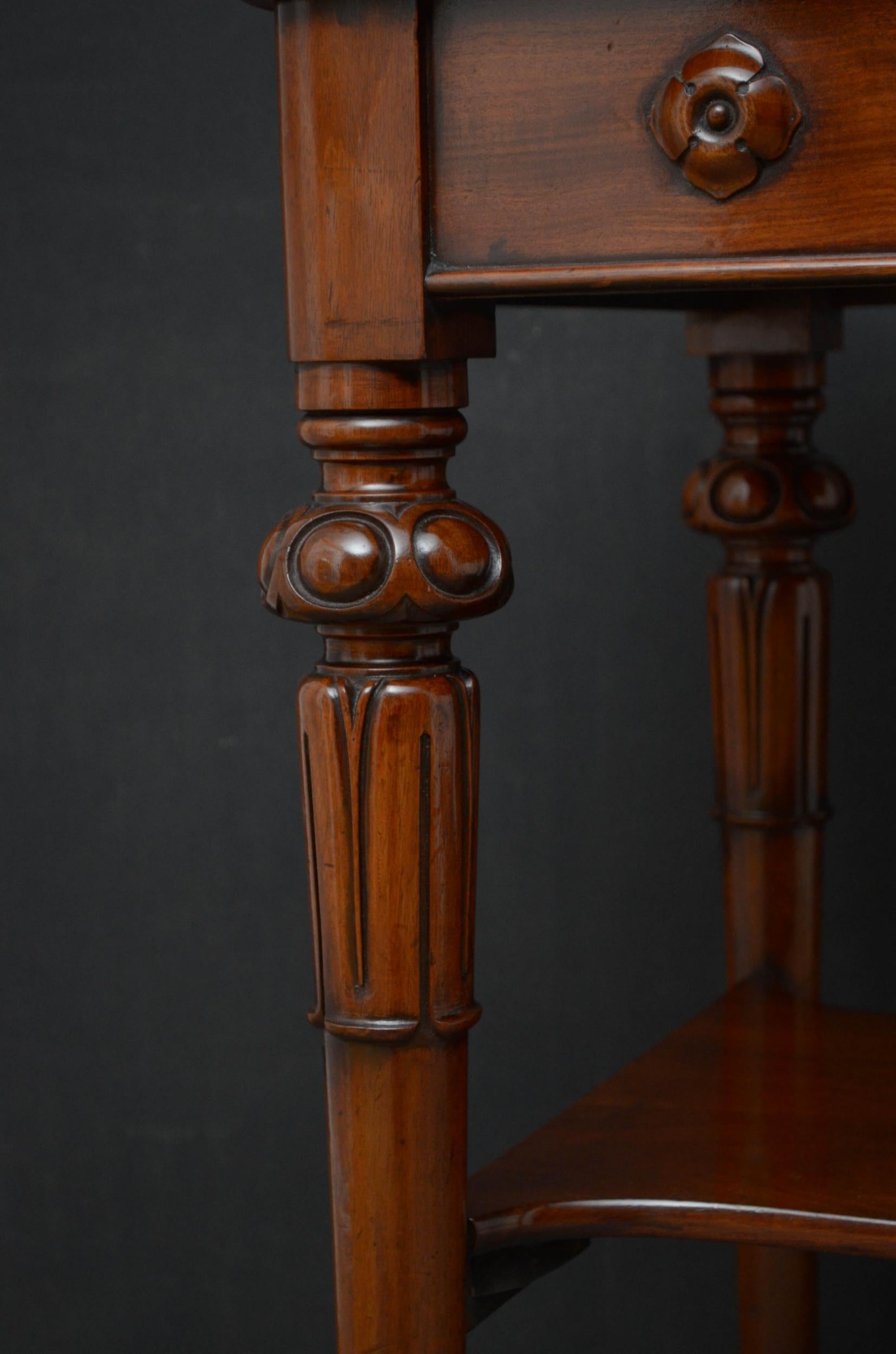 Tall Early Victorian Mahogany Table For Sale 2