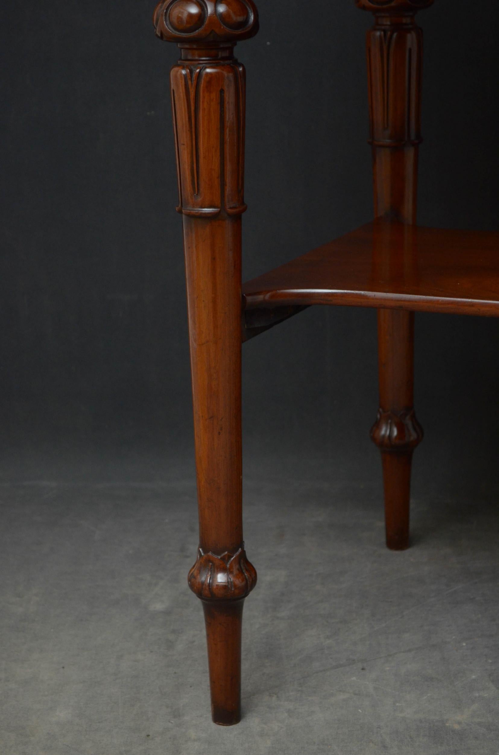Tall Early Victorian Mahogany Table For Sale 3