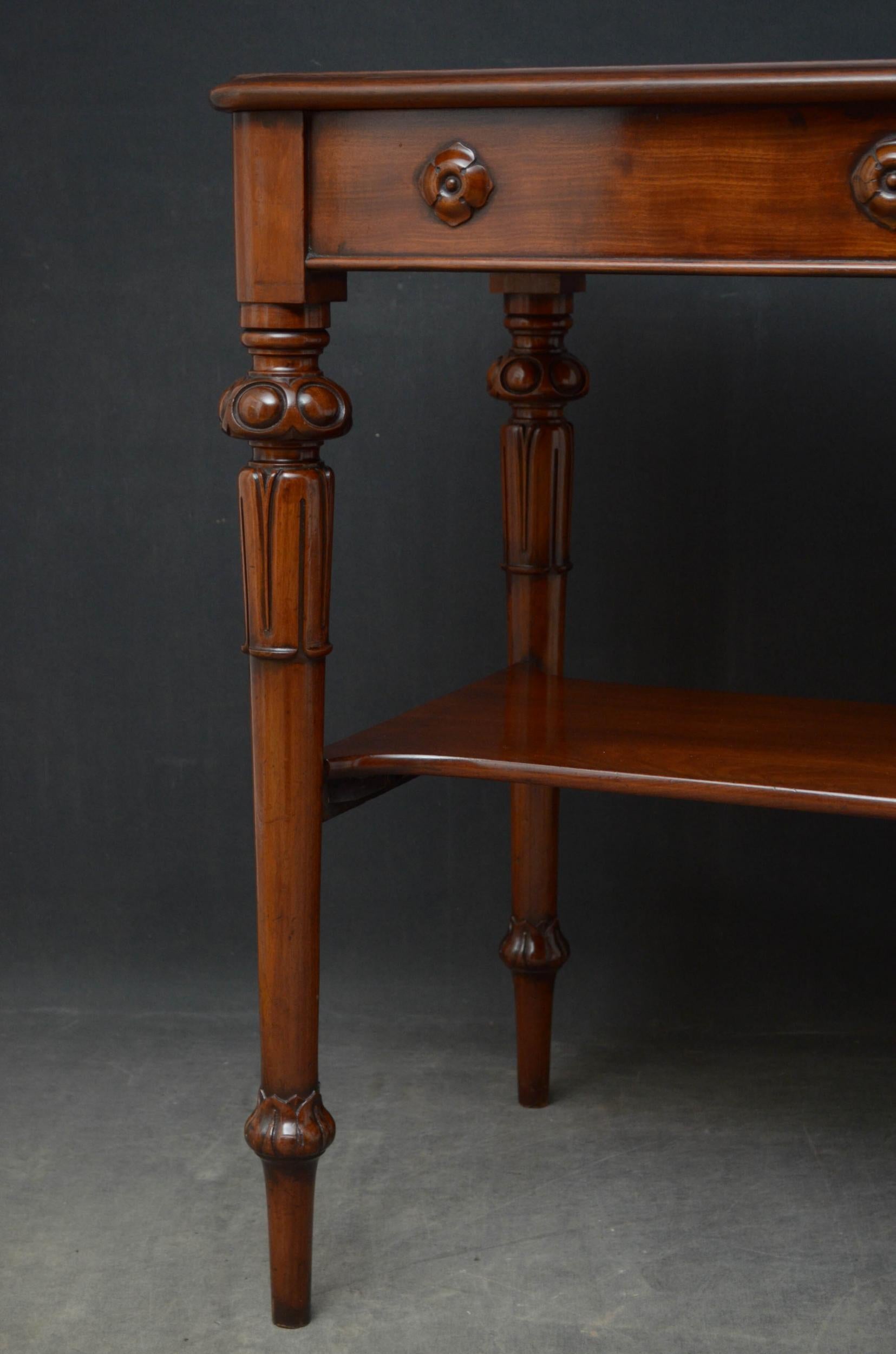 Tall Early Victorian Mahogany Table For Sale 4