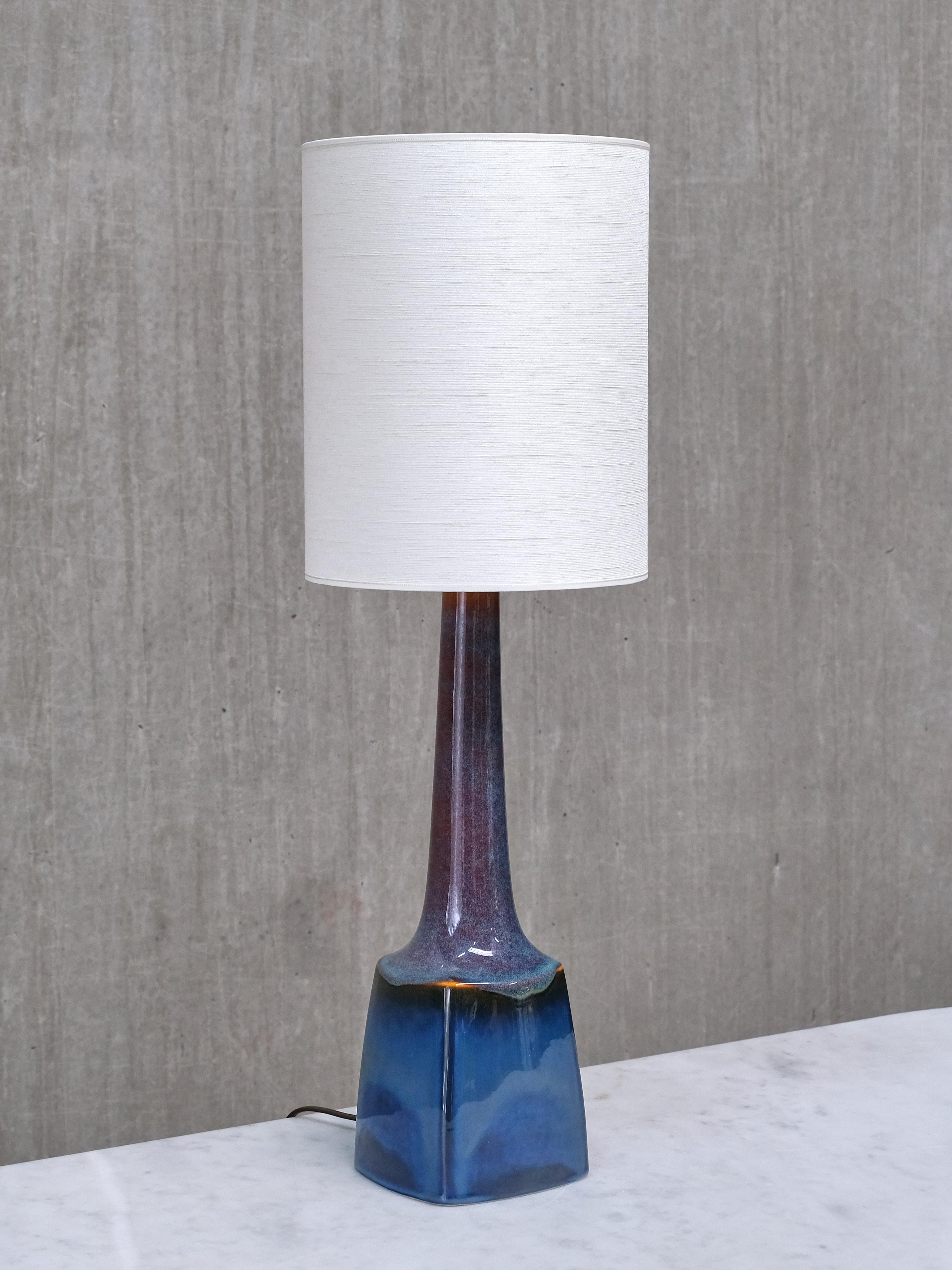Grande lampe de table en céramique émaillée Einar Johansen, Søholm, Danemark, années 1960 en vente 2