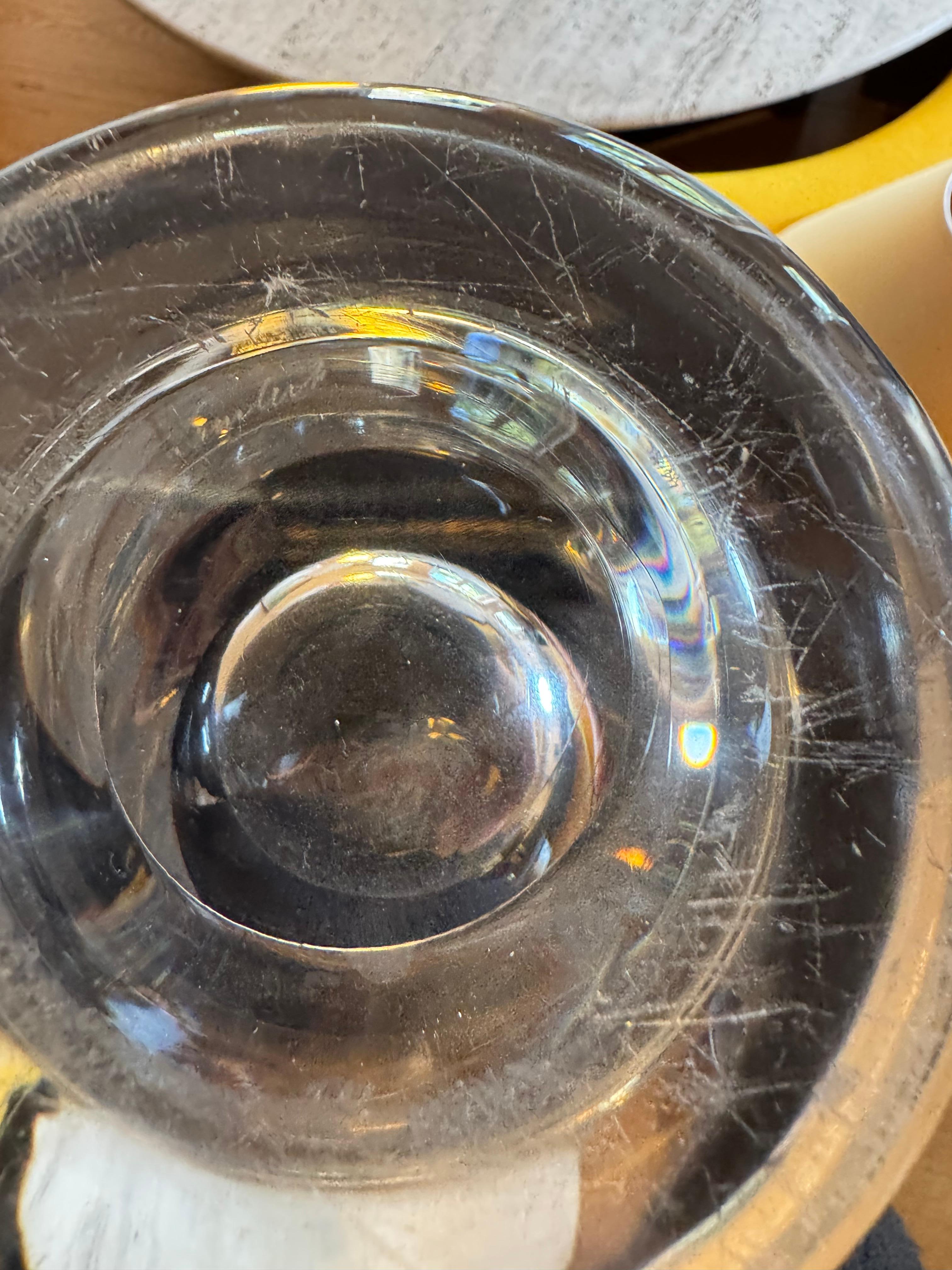 Lámpara alta y elegante de cristal francés c.1960's en venta 3