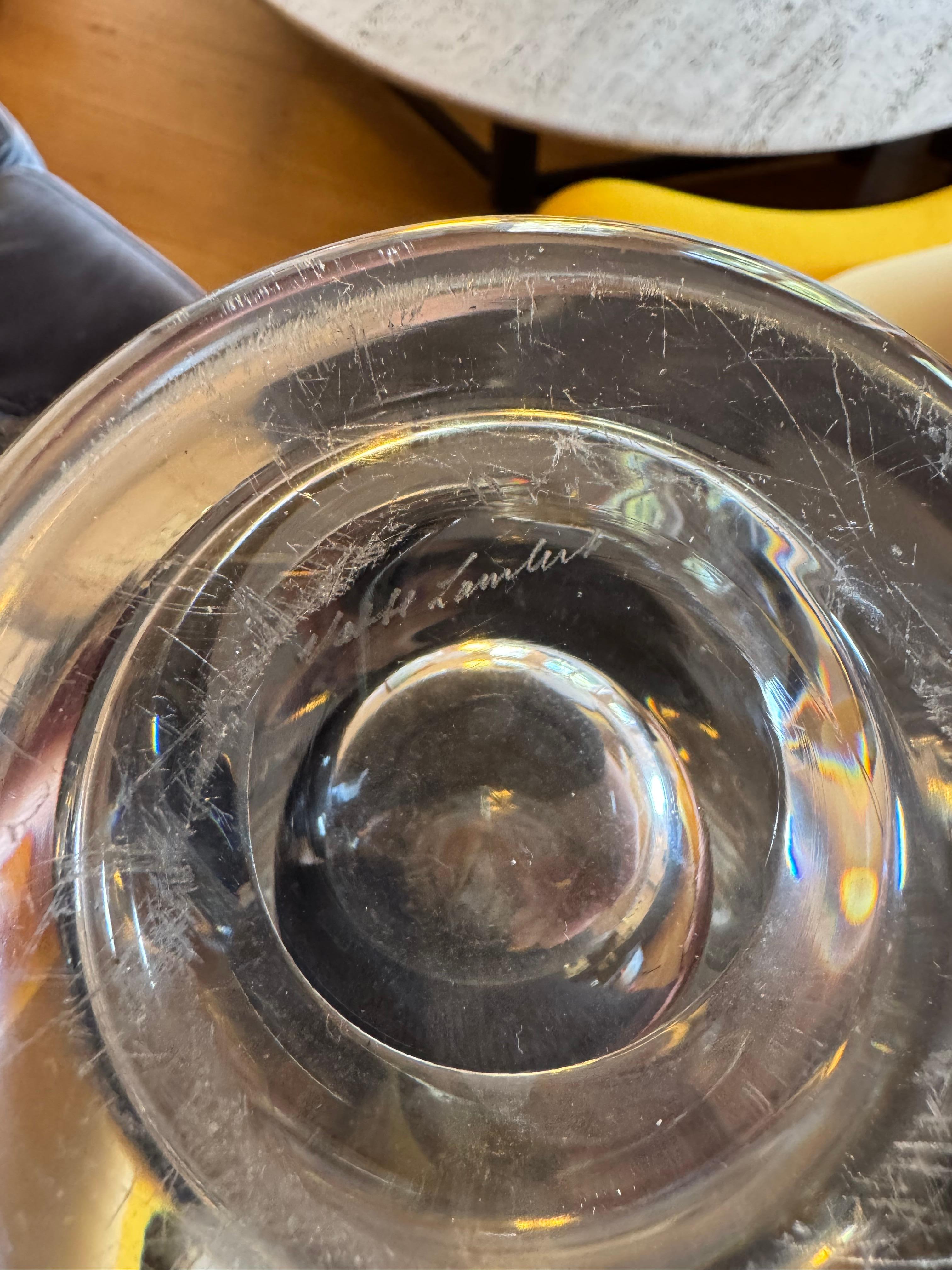 Lámpara alta y elegante de cristal francés c.1960's en venta 4