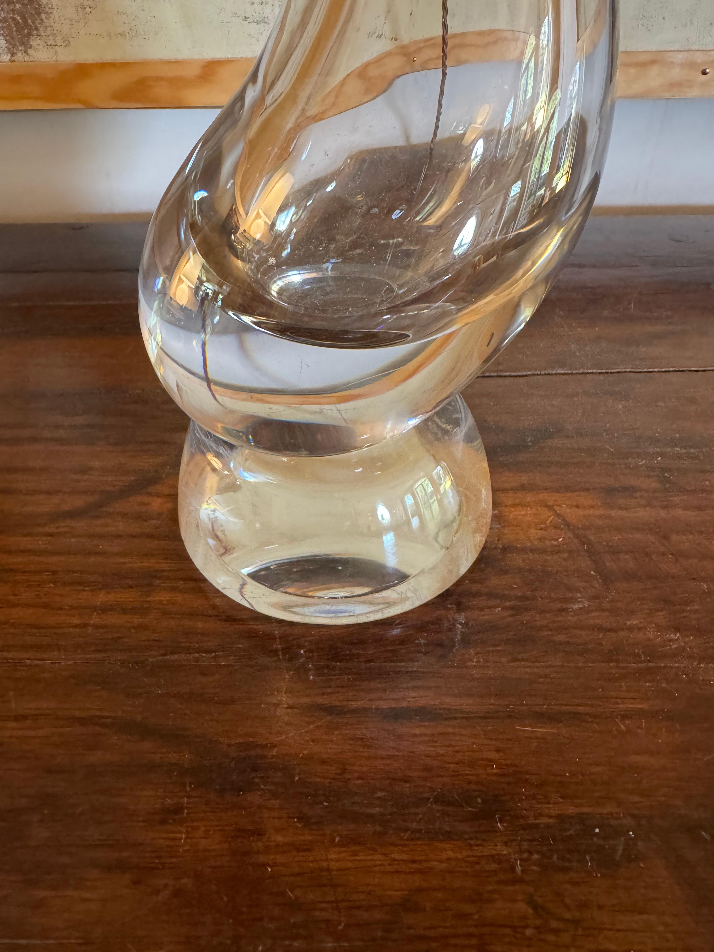 Lámpara alta y elegante de cristal francés c.1960's en Bueno estado para la venta en London, GB