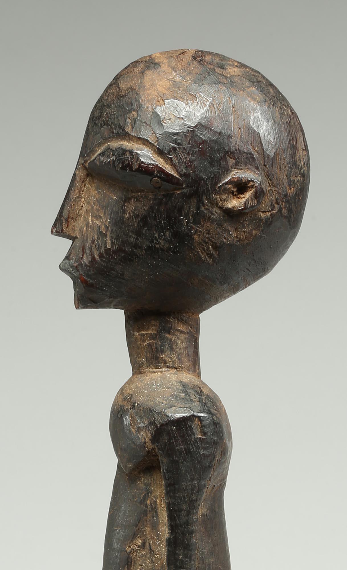 Tall Elegant Standing Lobi Figure with Expressive Face, Early 20th Century Ghana 2