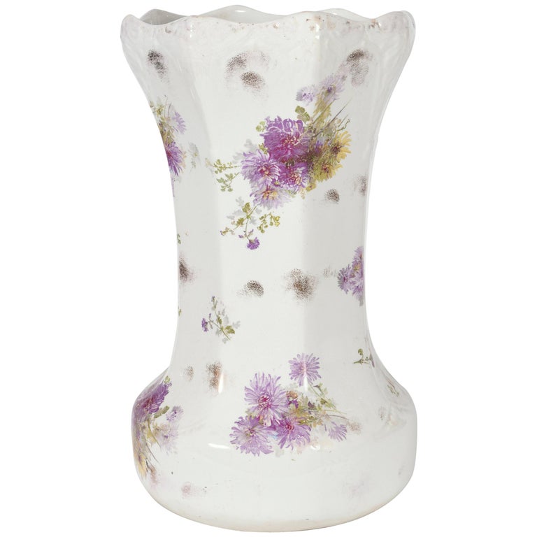 Tall English Porcelain Umbrella Stand / Cane Holder at 1stDibs