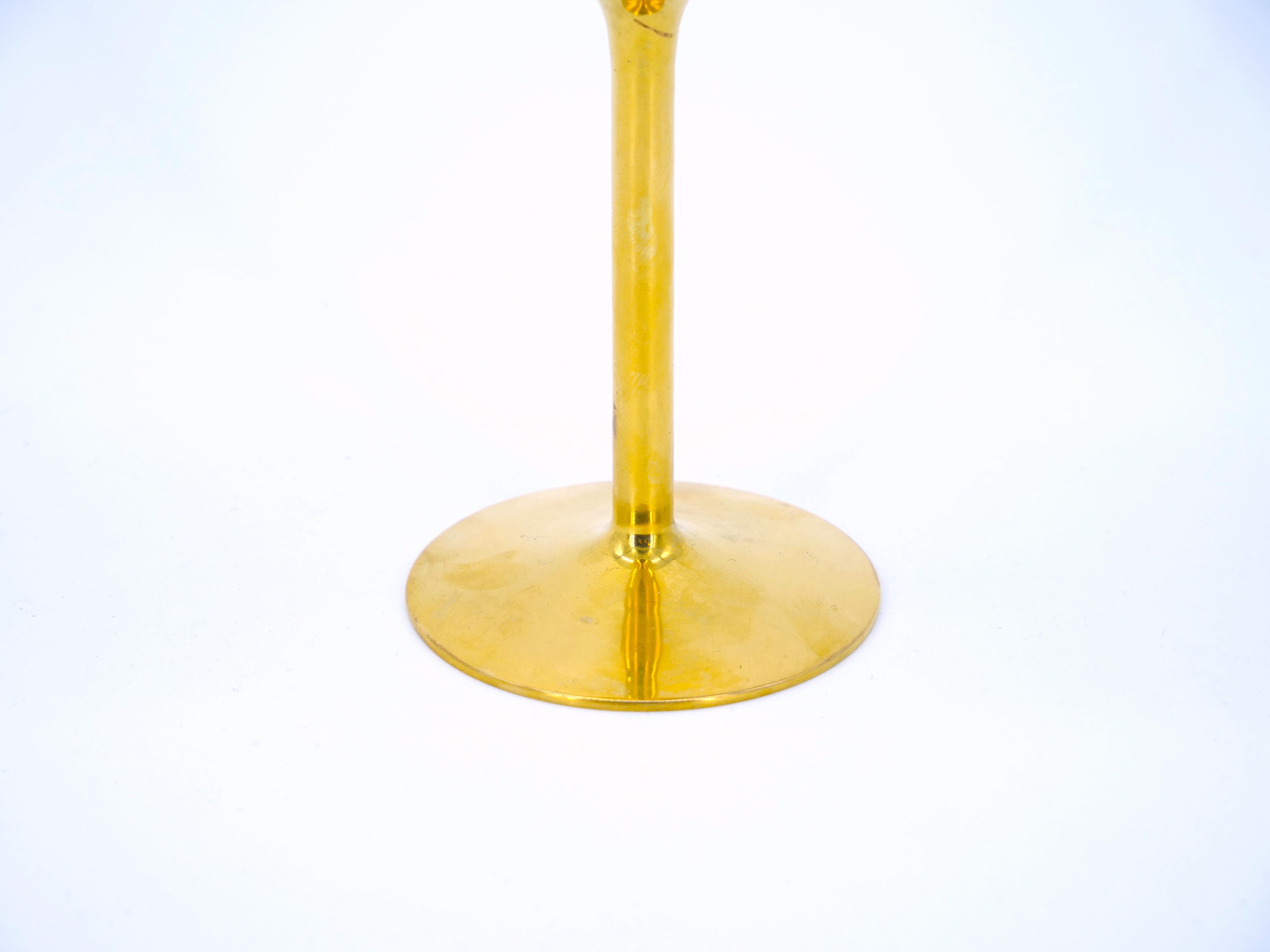 Tall English Sheffield Gilt wine / Water Goblets Service / 14 People 9