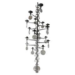 Grand lustre Erik Hoglund à 16 branches, Suède Grand lustre Erik Hoglund à 16 branches, Suède