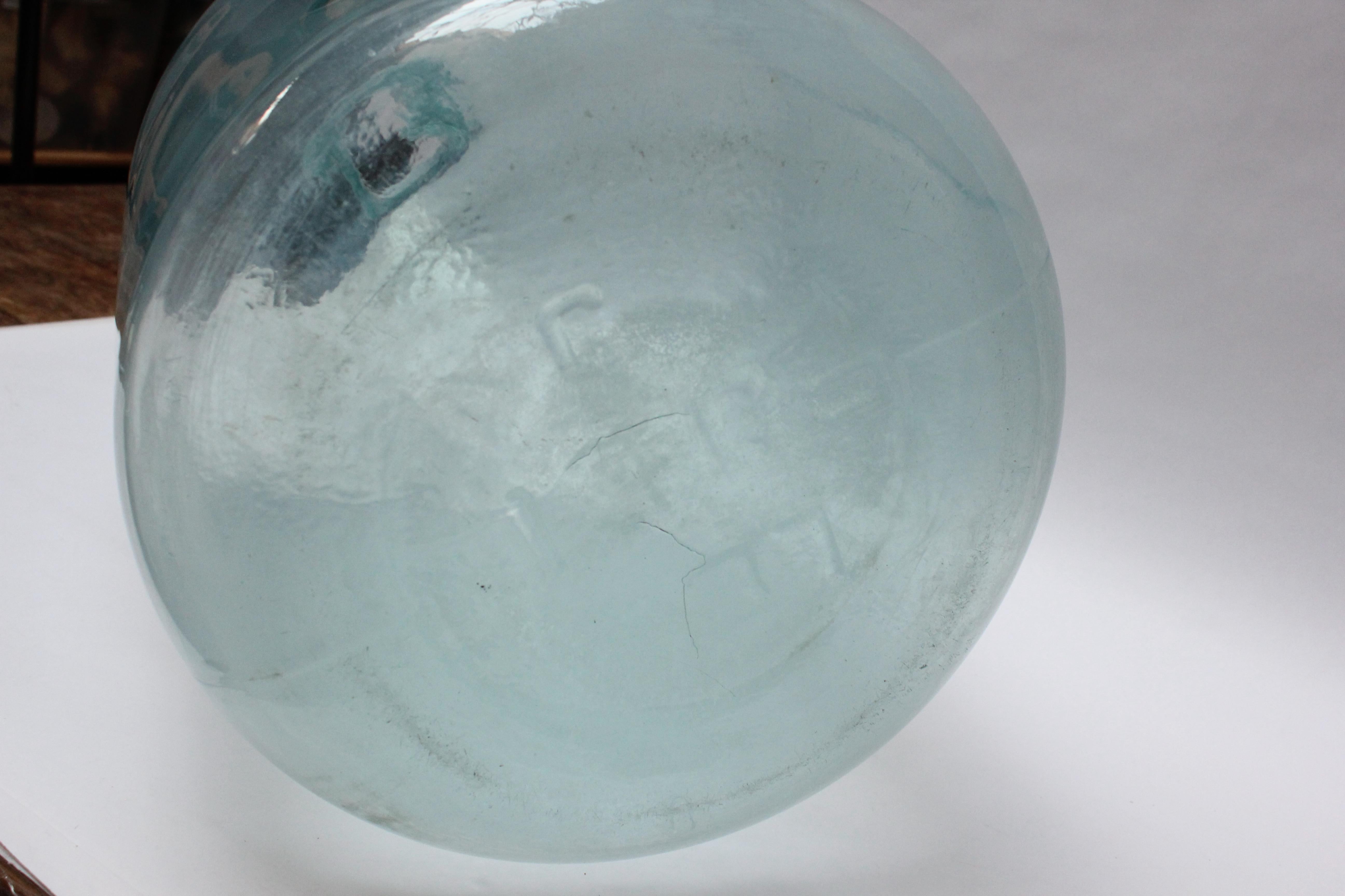 Tall European French Ice Blue Demijohn / Carboy 4