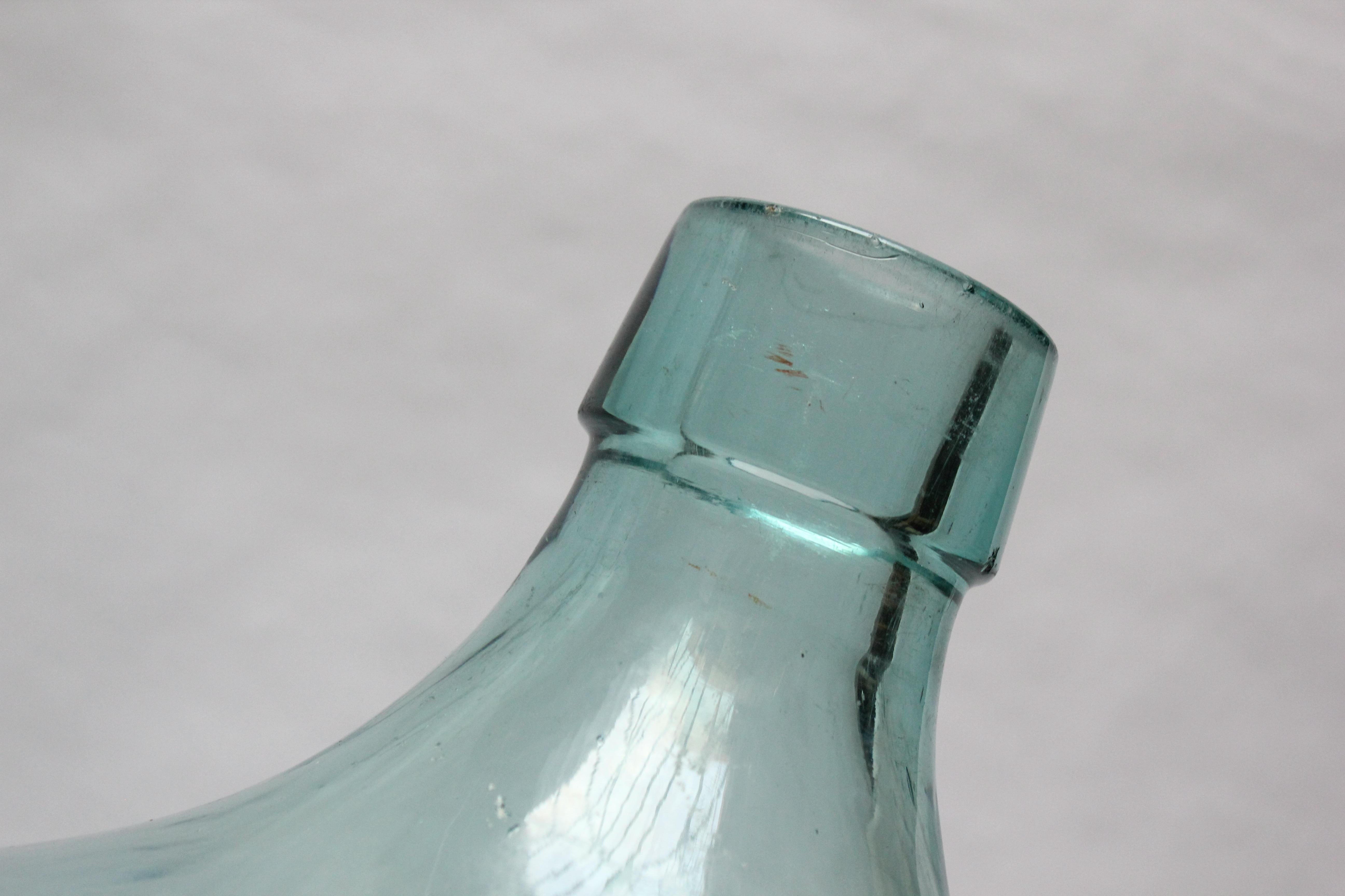 French Provincial Tall European French Ice Blue Demijohn / Carboy