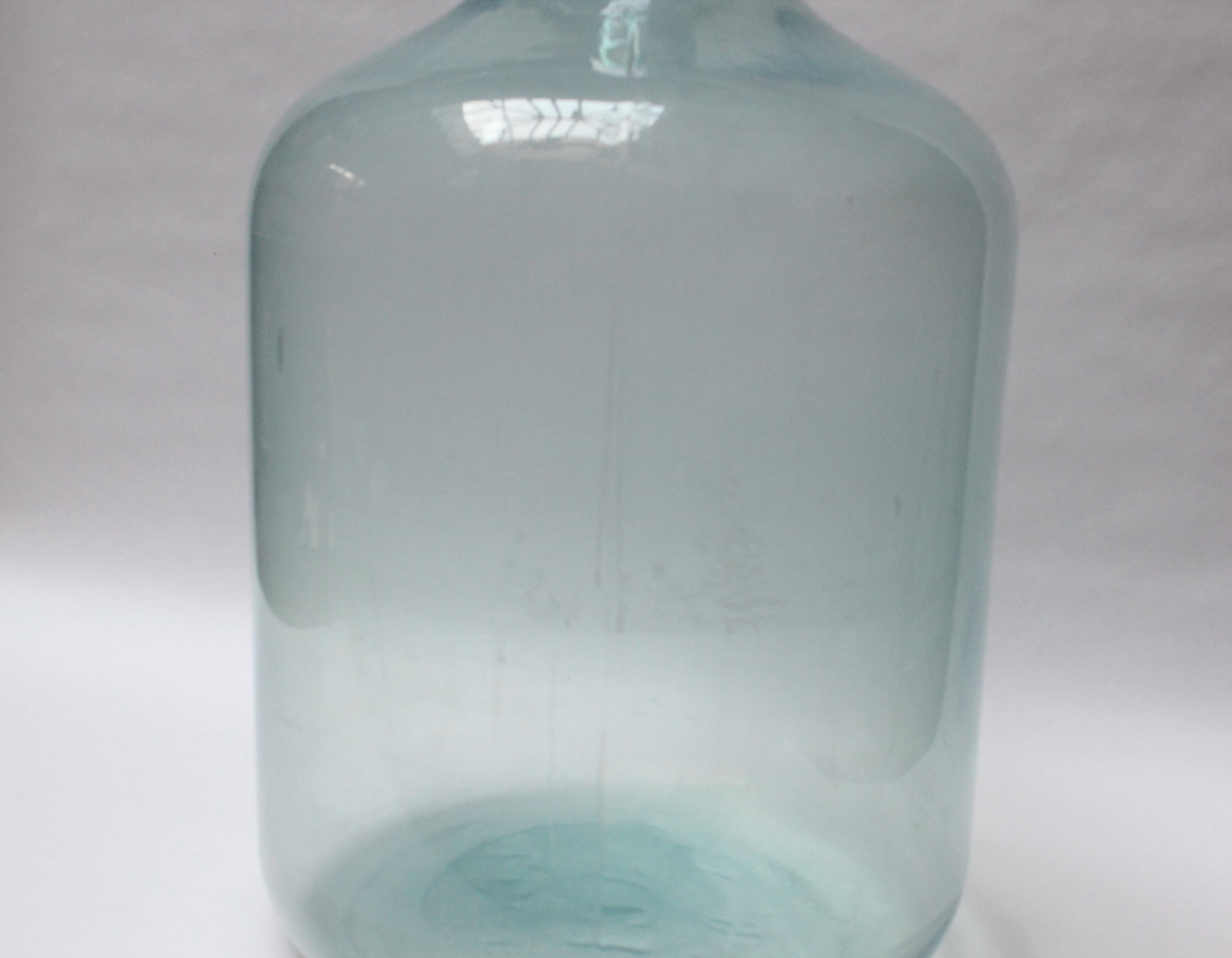 Tall European French Ice Blue Demijohn / Carboy 6
