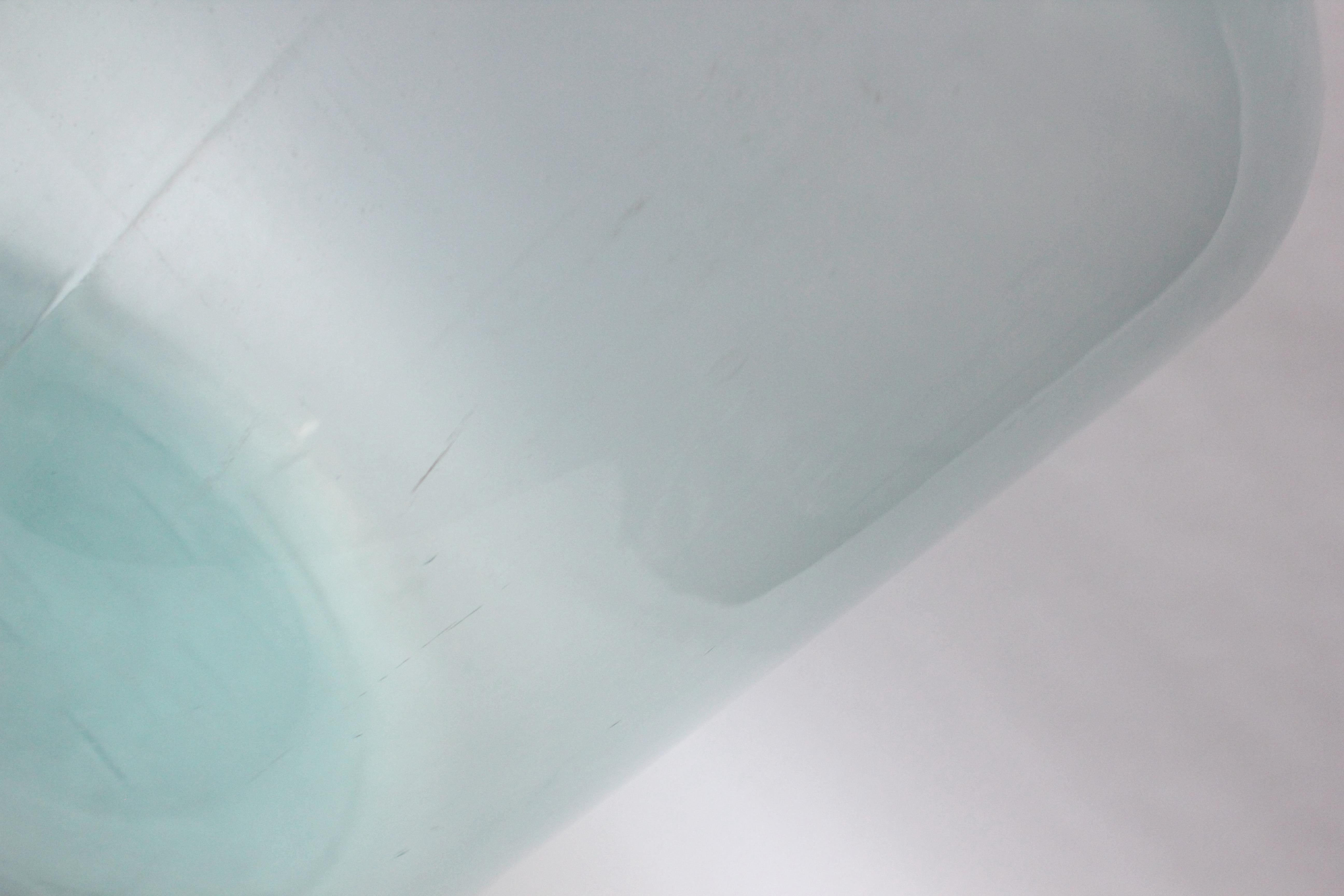 Glass Tall European French Ice Blue Demijohn / Carboy