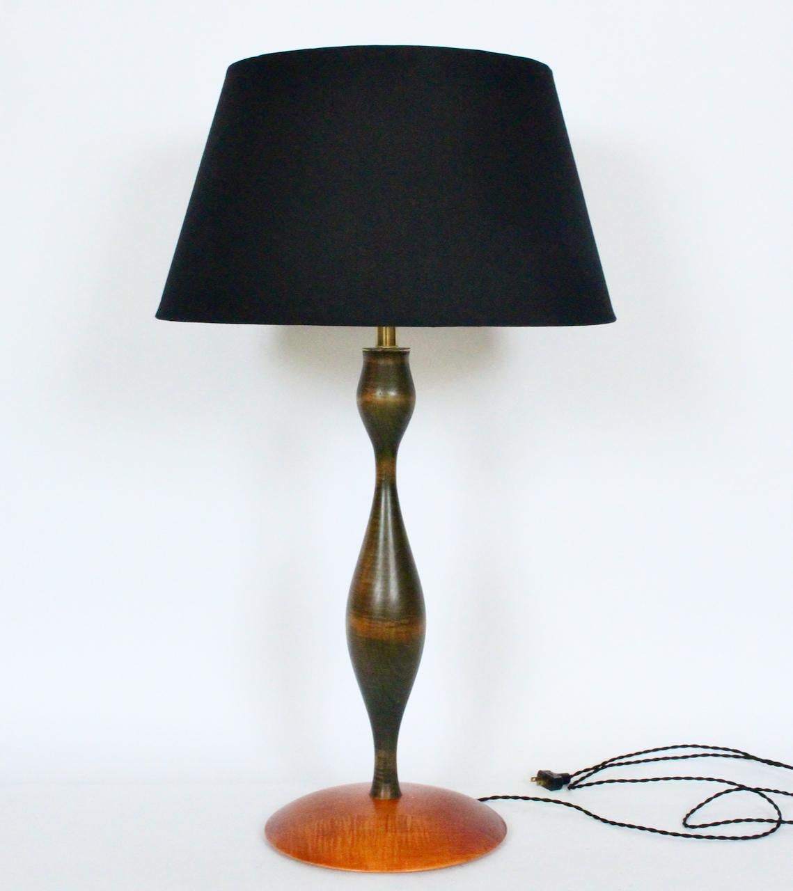 Late 20th Century Tall Eva Zeisel RB Universal Woodworks Maple Table Lamp, 1999 For Sale