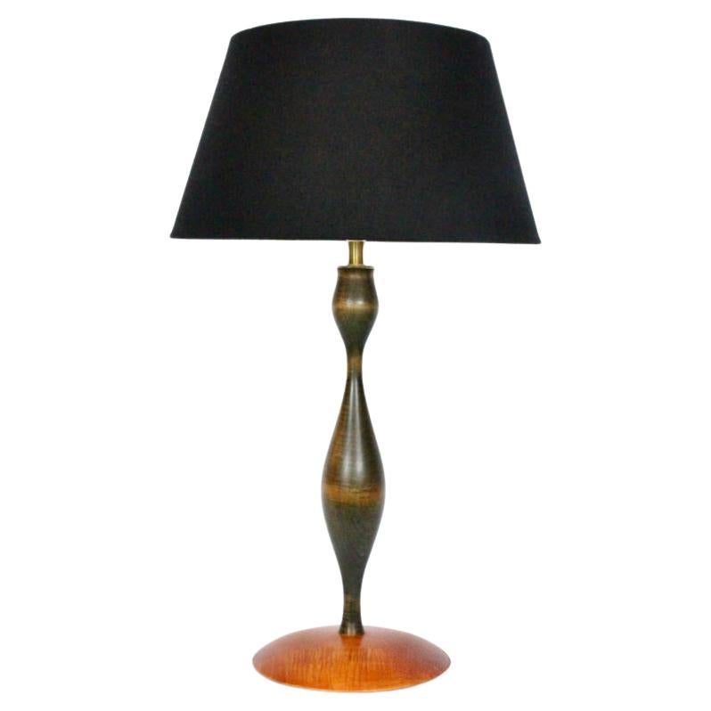 Tall Eva Zeisel RB Universal Woodworks Maple Table Lamp, 1999 For Sale