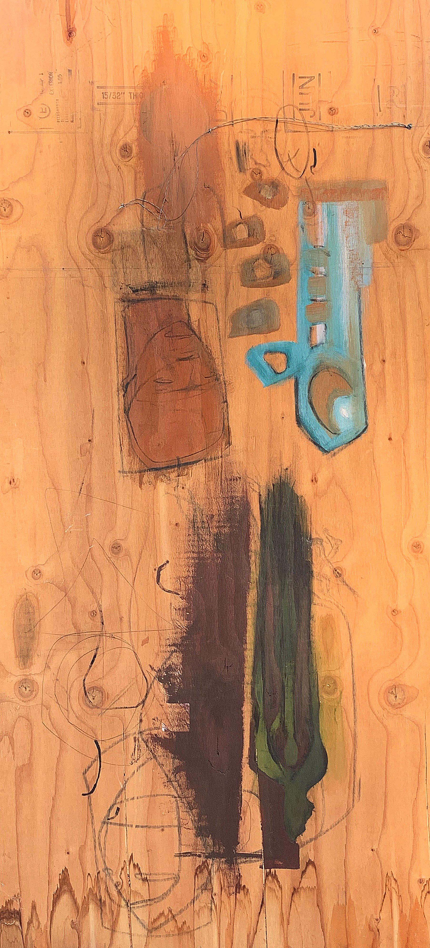 Pintura figurativa alta sobre madera contrachapada 5