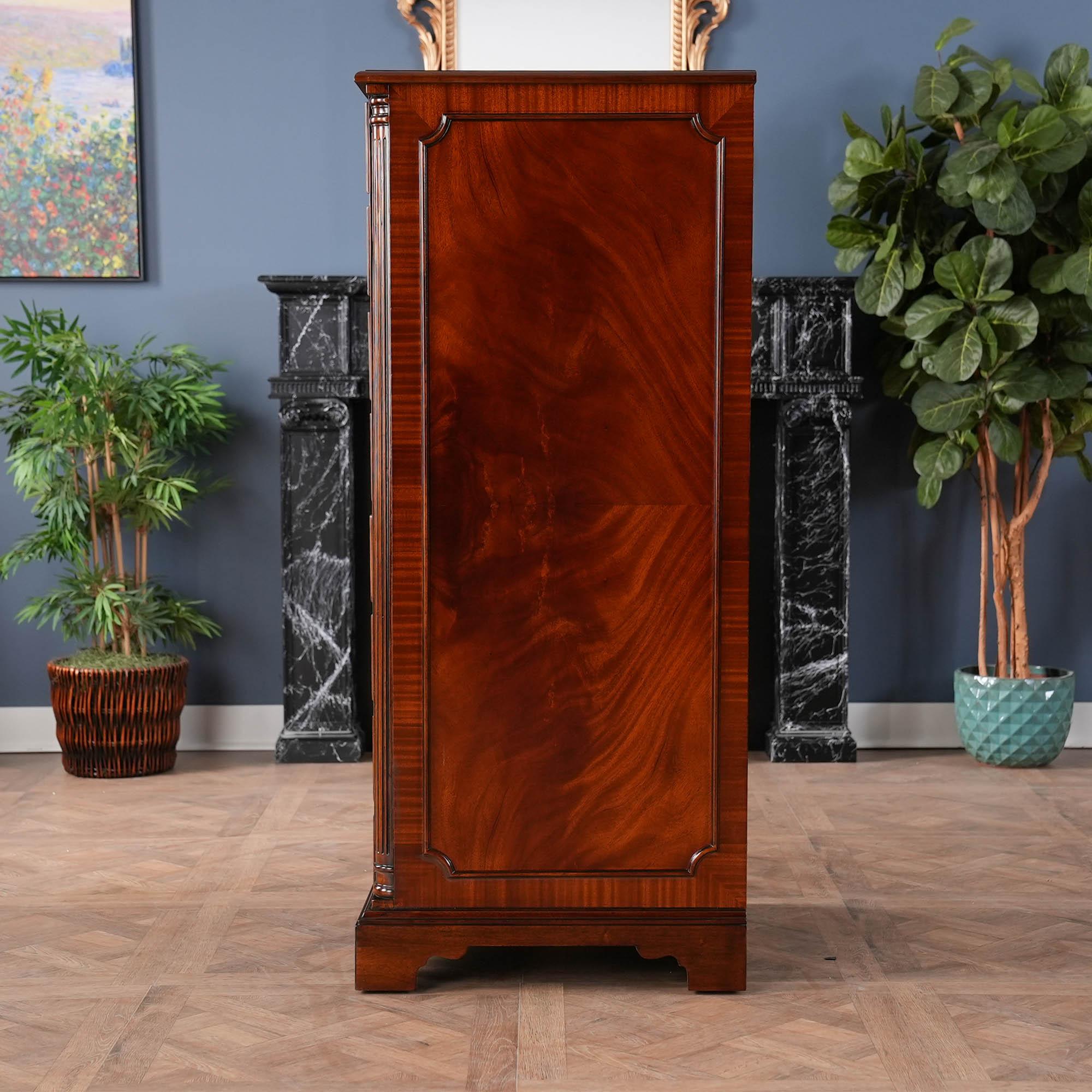 Chippendale Tall File Cabinet For Sale