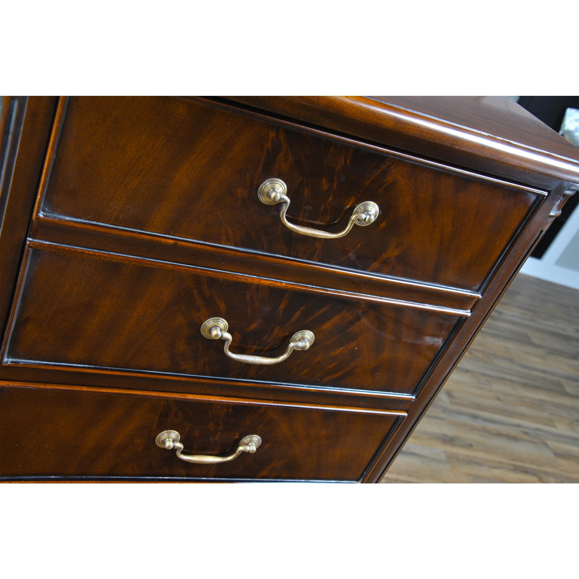 Mahogany Tall File Cabinet For Sale
