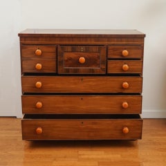 Tall Flame Mahogany Dresser