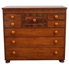 Tall Flame Mahogany Dresser