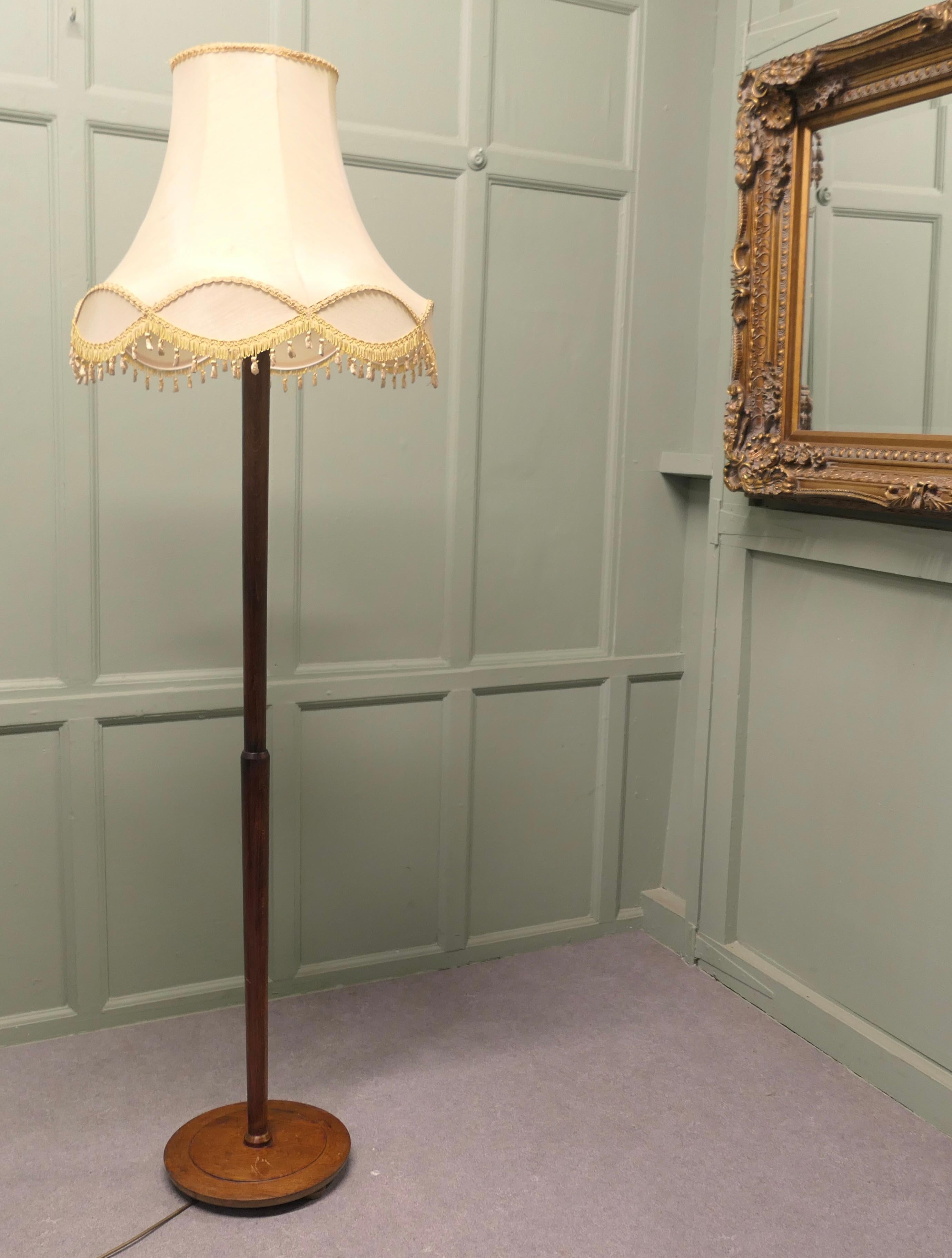 Beech Tall Floor Lamp, Standard Lamp For Sale